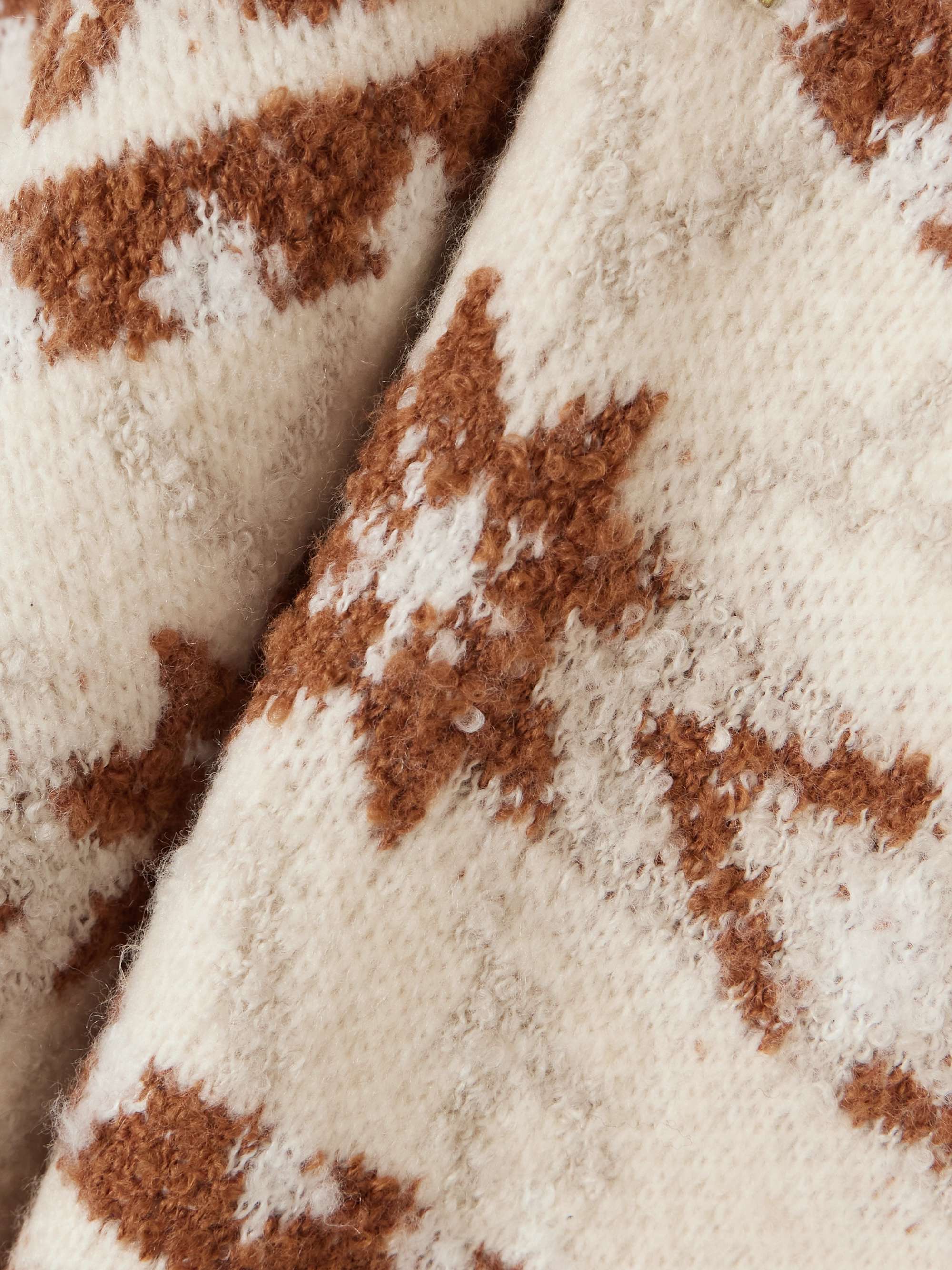 Cai Fair Isle intarsia-knit half-zip sweater view