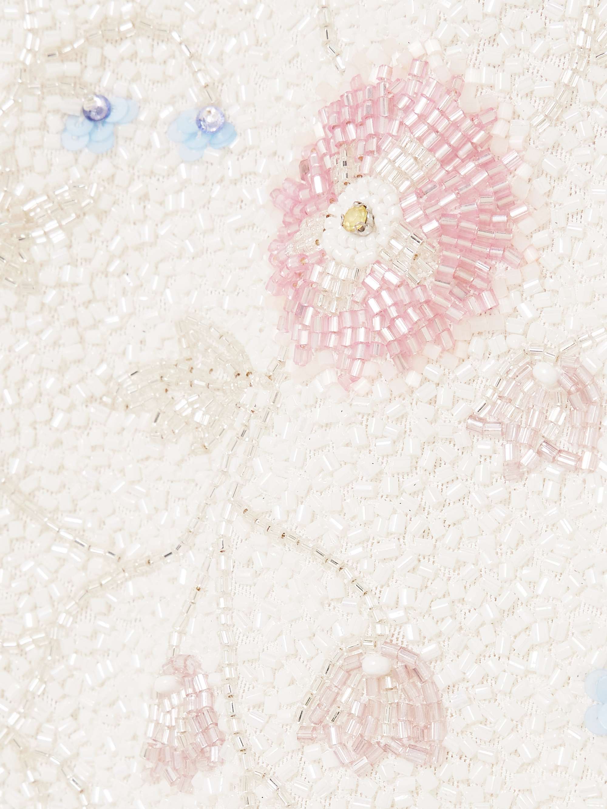 Meadow embellished beaded stretch-tulle mini dress view