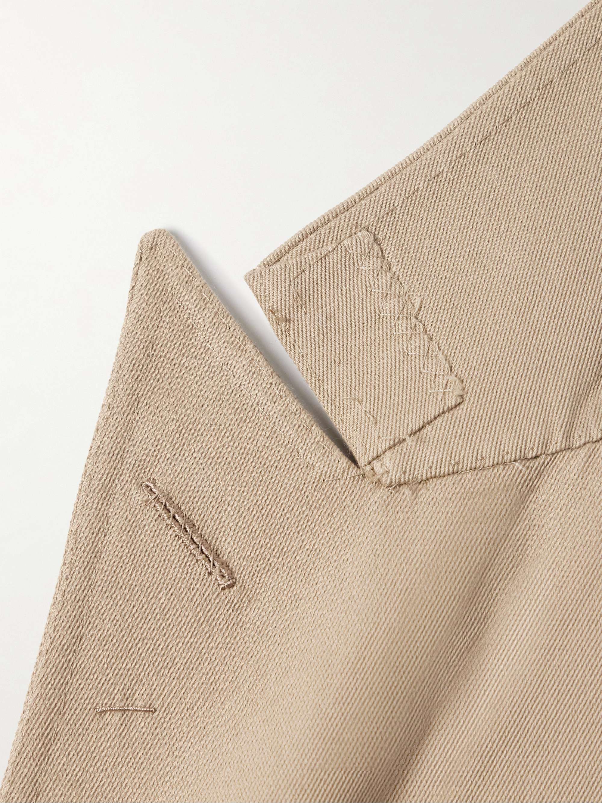 Cavendish Double-Breasted Cotton and Cashmere-Blend Twill Suit Jacket view