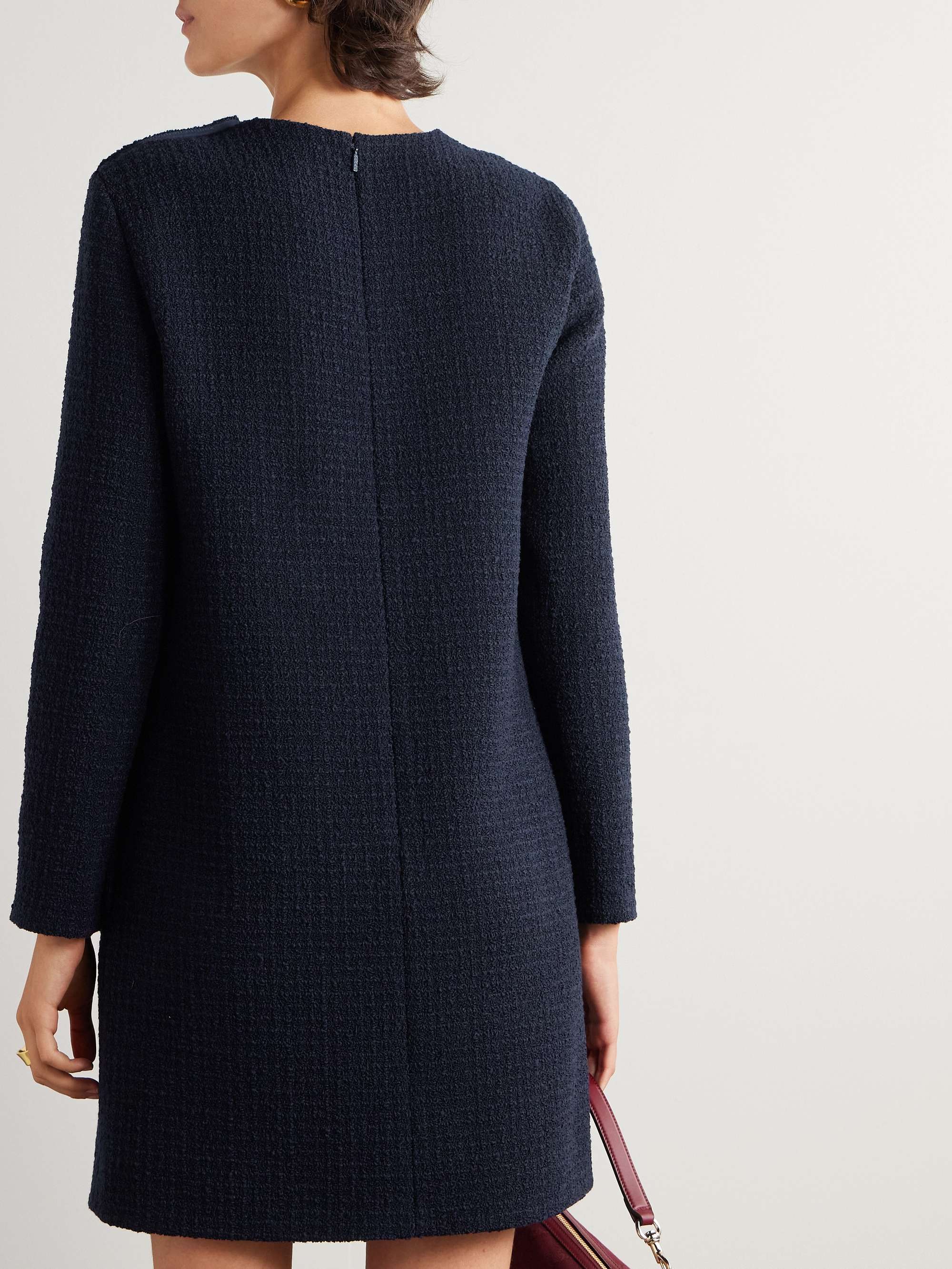 Wool-blend bouclé-tweed mini dress view