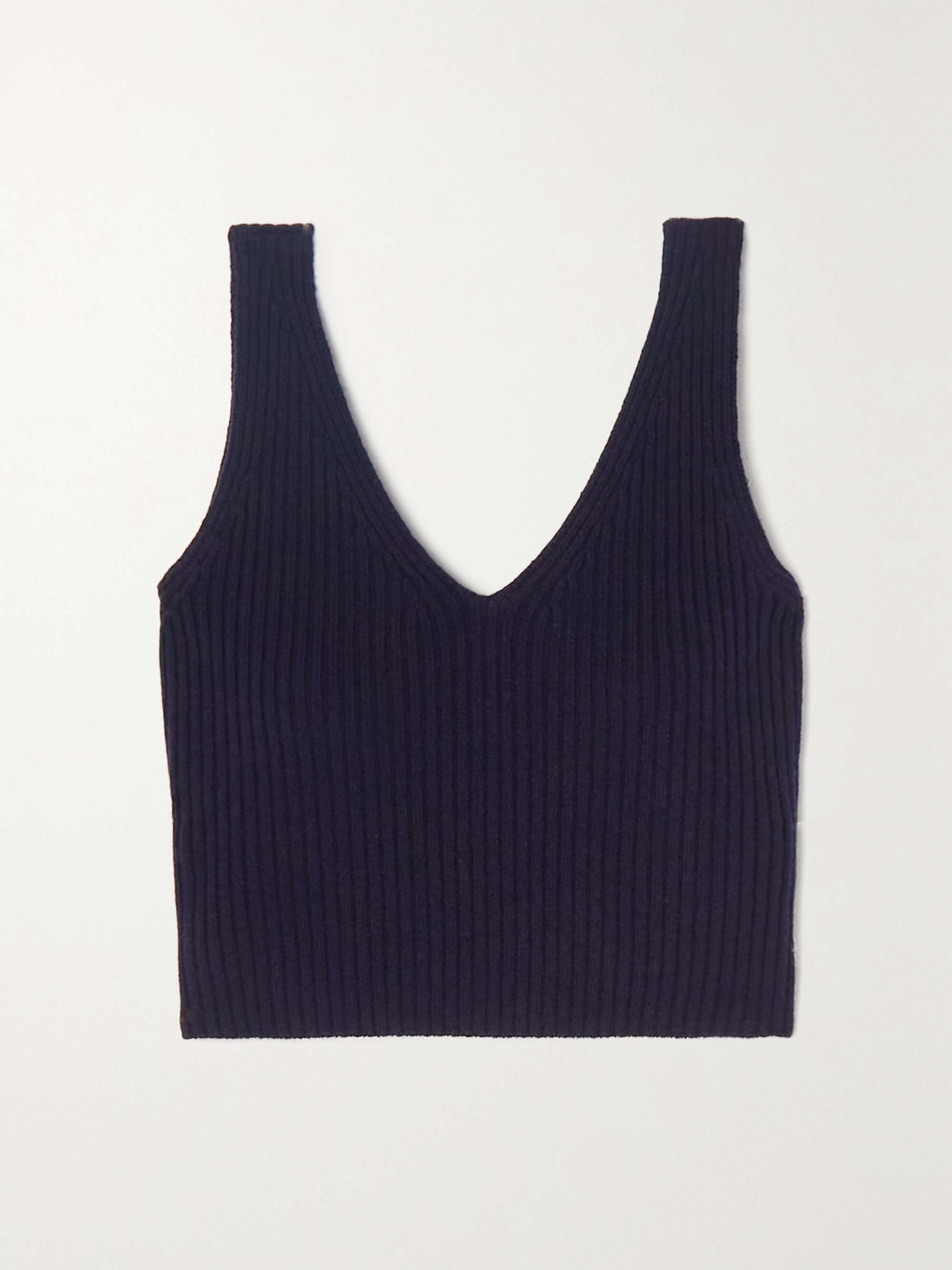 Raphaelle ribbed wool and cashmere-blend tank view