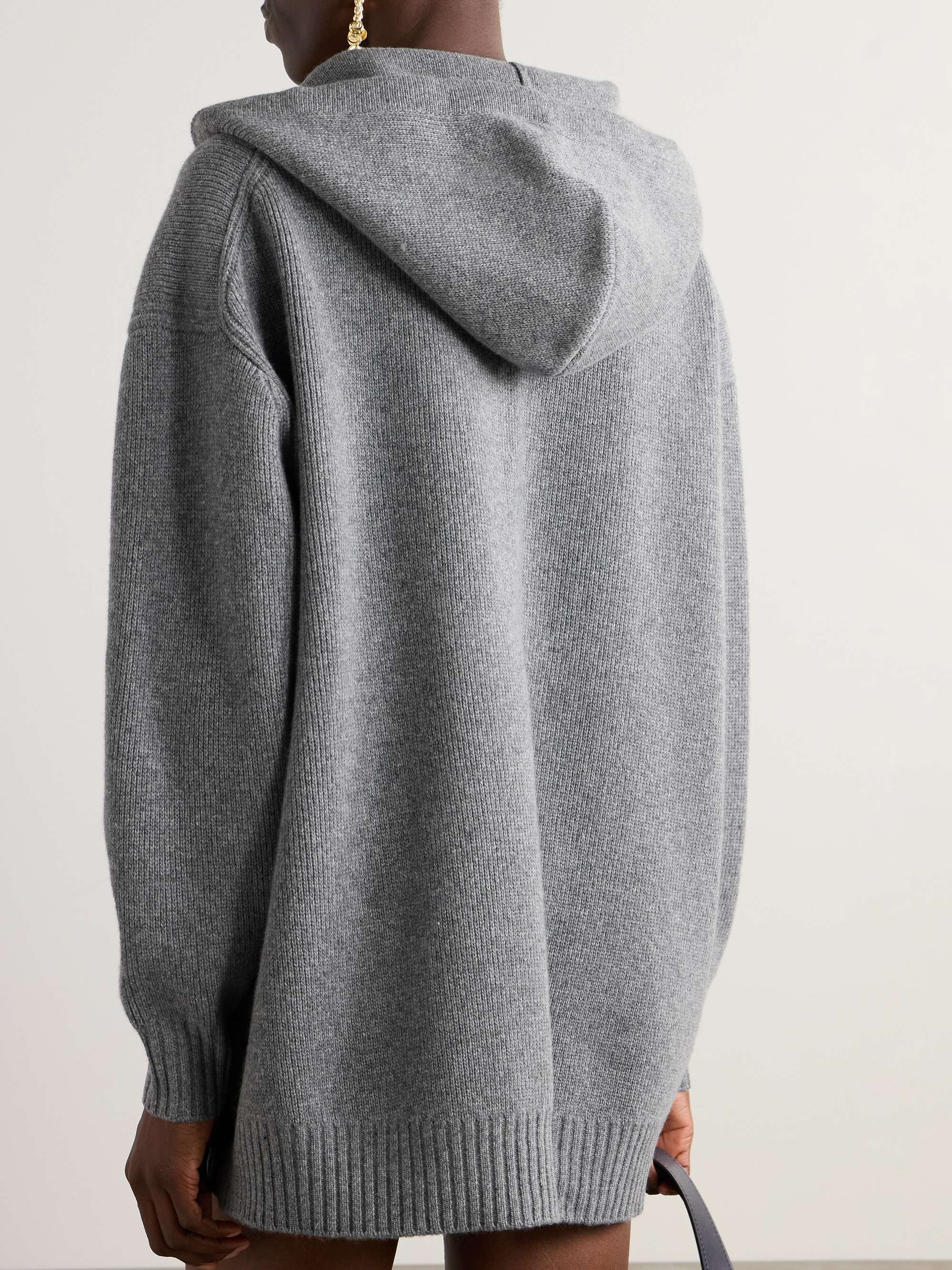 Oversized wool and cashmere-blend cardigan view