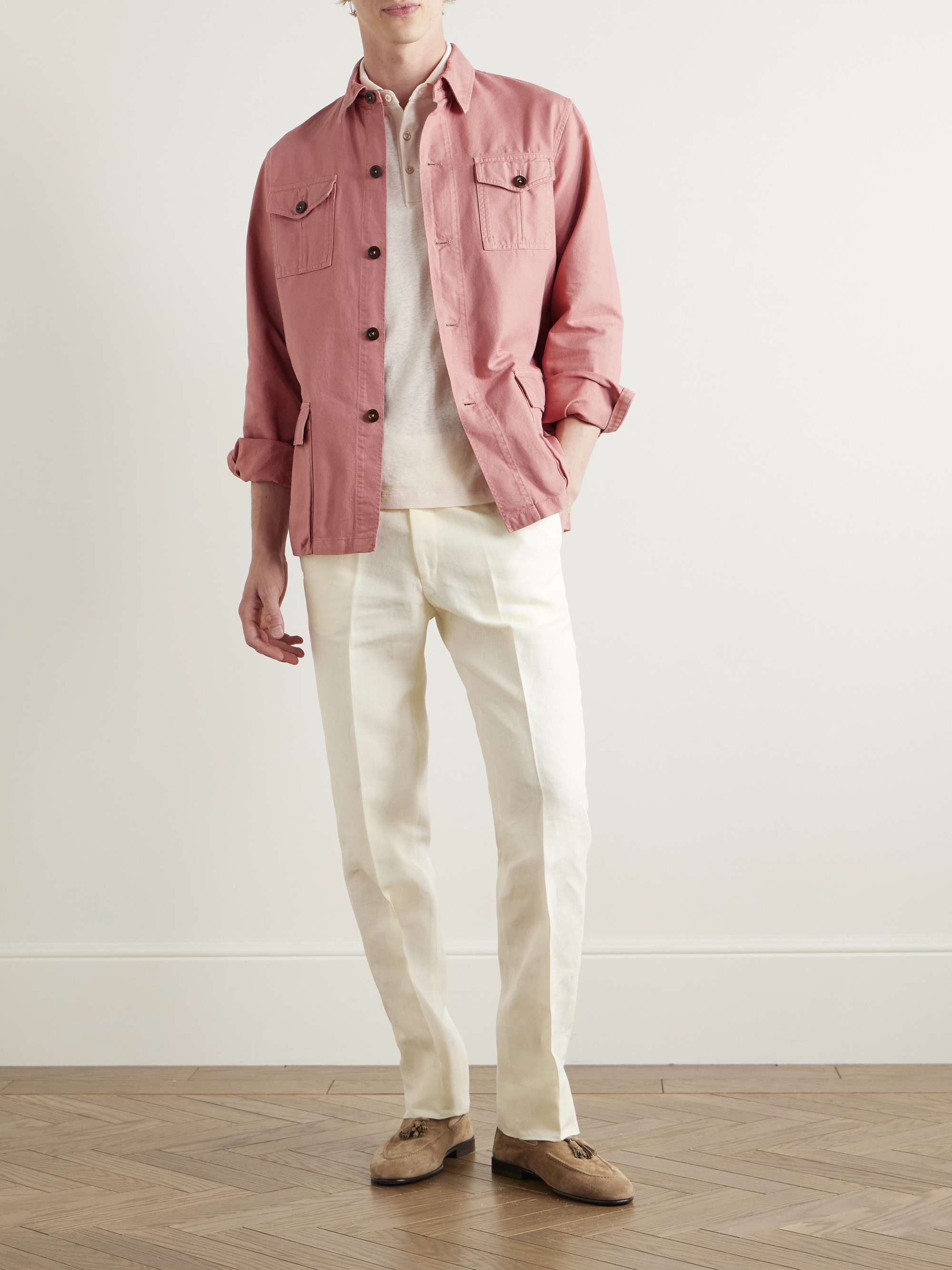 Pigment-Dyed Cotton-Canvas Overshirt view