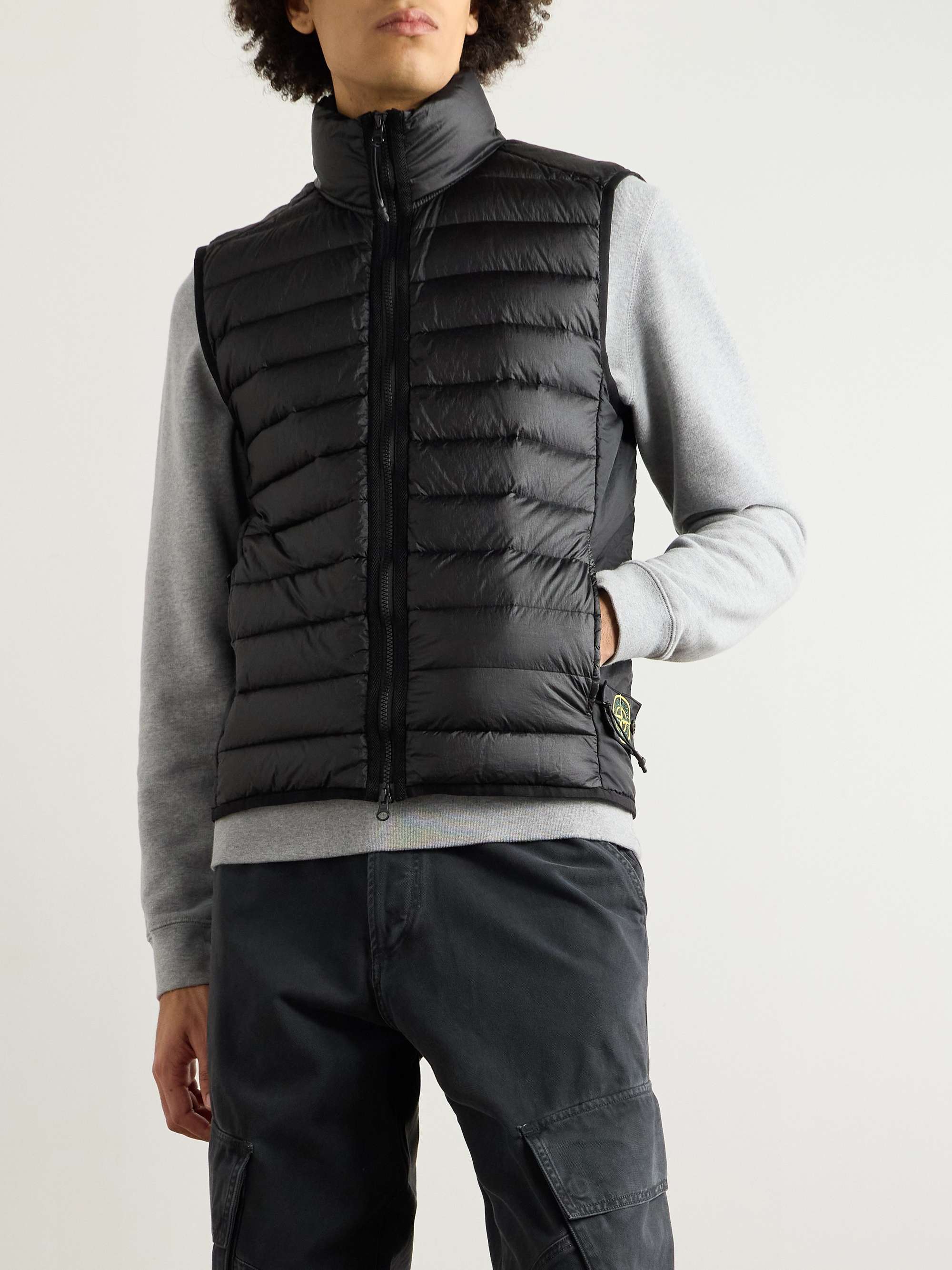 Logo-Appliquéd Padded Quilted Shell Down Vest view