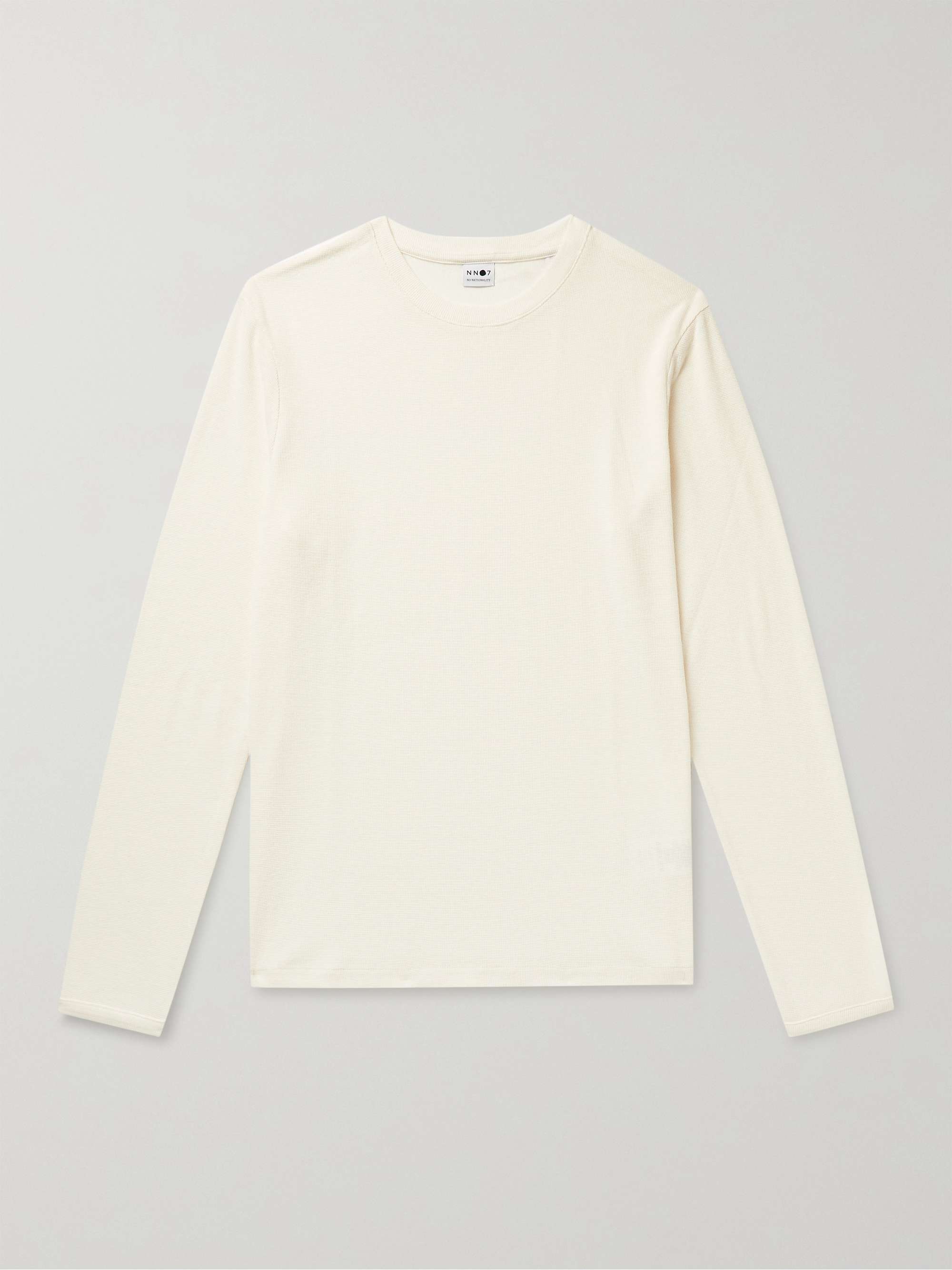 Clive Waffle-Knit Cotton and Modal-Blend T-Shirt view