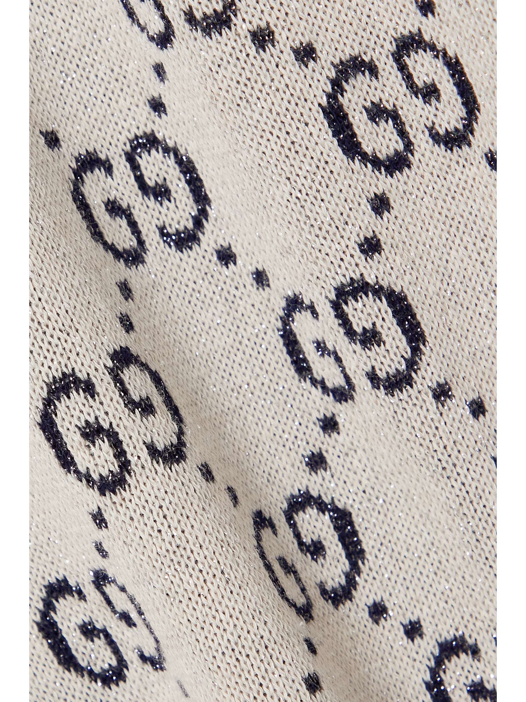 Love Parade metallic jacquard-knit cotton-blend cardigan view