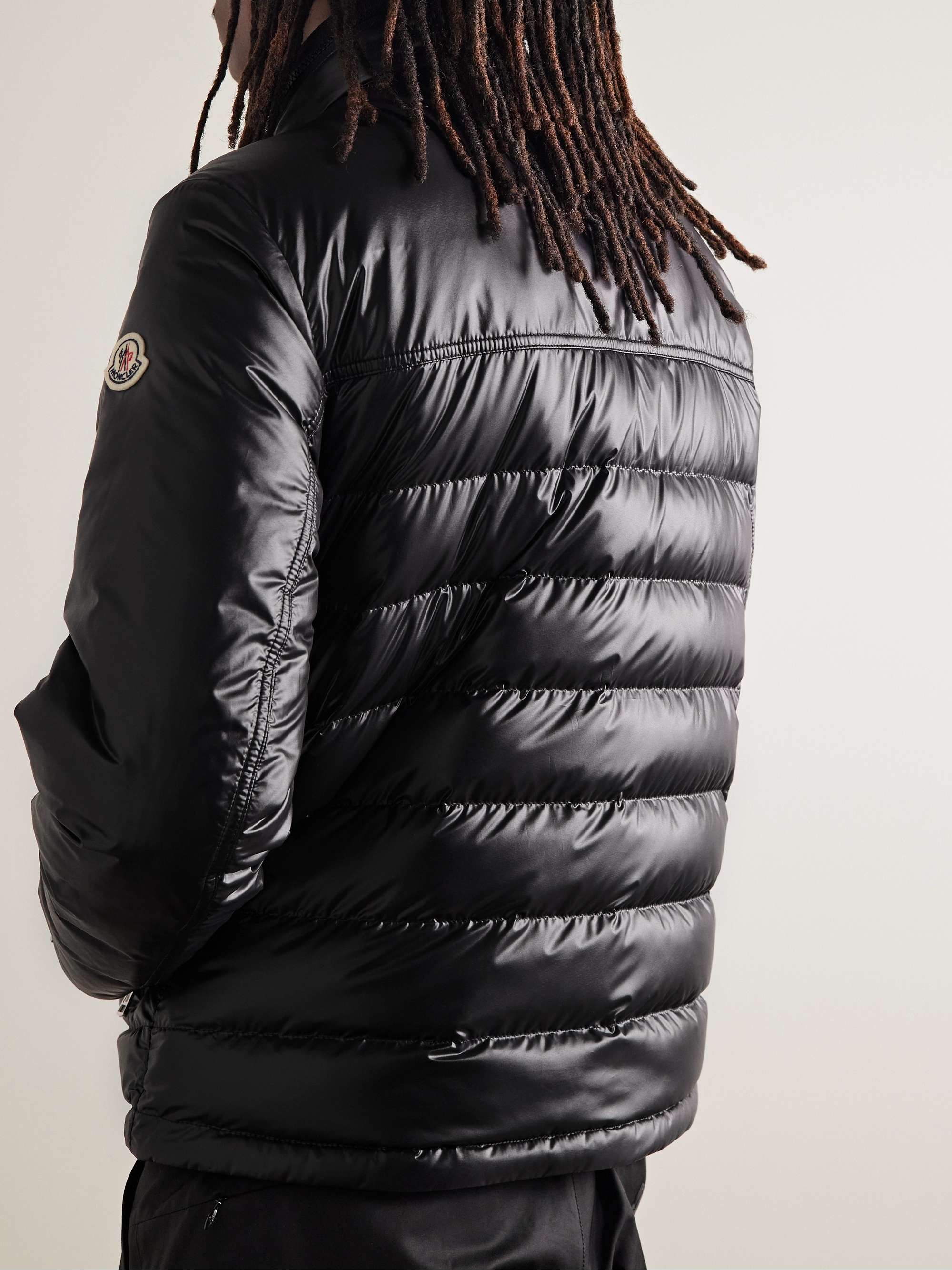 Malpas Quilted Glossed-Shell Hooded Down Jacket view