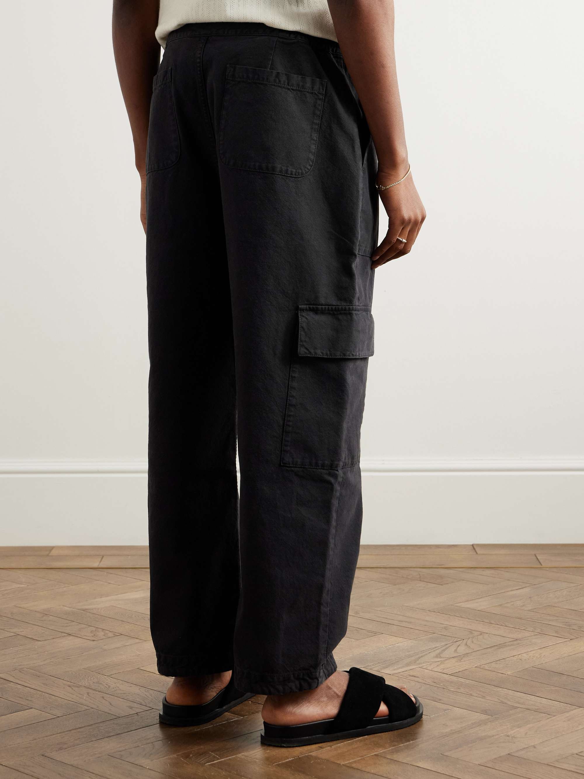 Tarun Tapered Cotton-Canvas Cargo Trousers view
