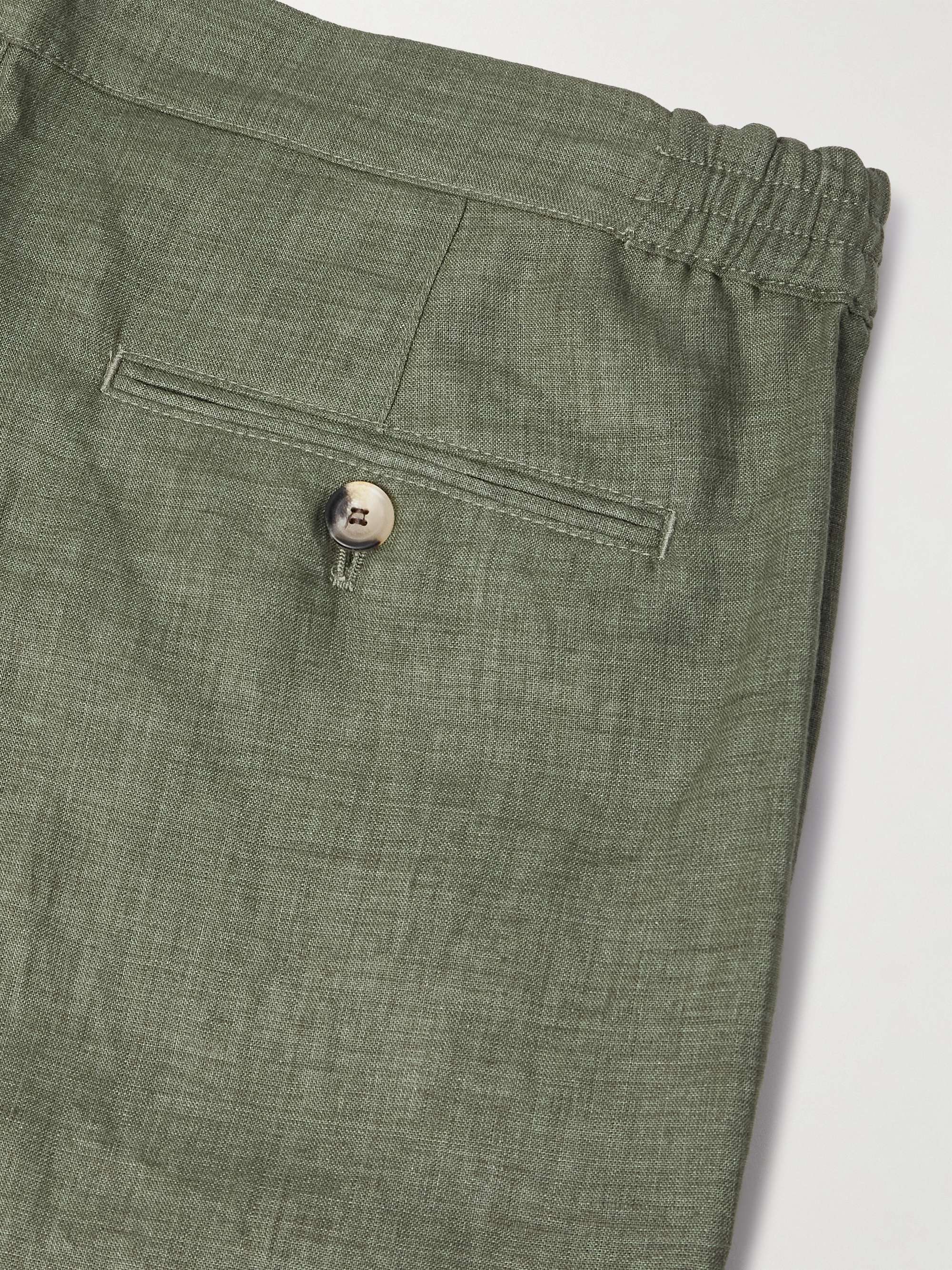 Nolan Straight-Leg Linen Shorts view