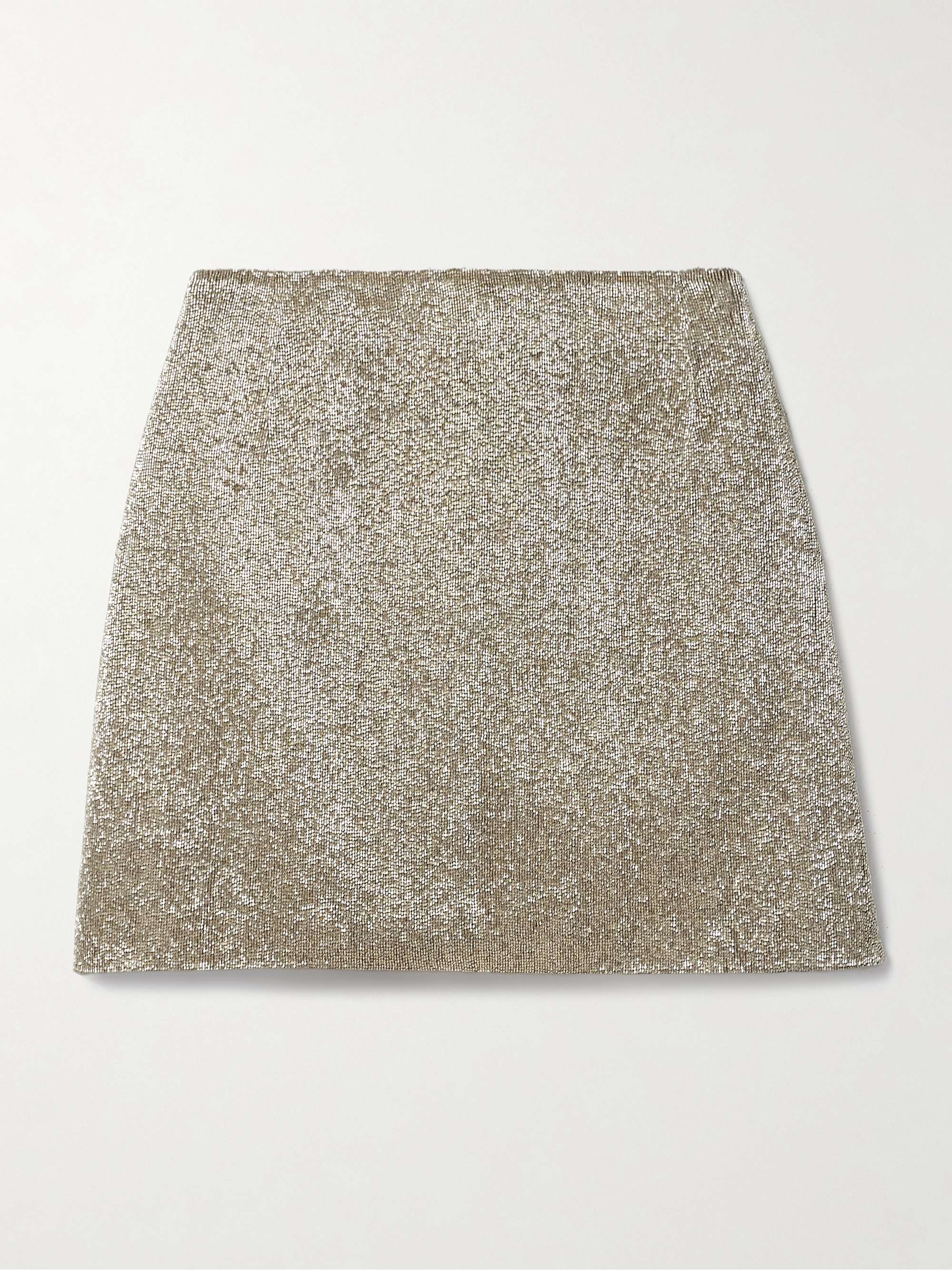 Bead-embellished tulle mini skirt view