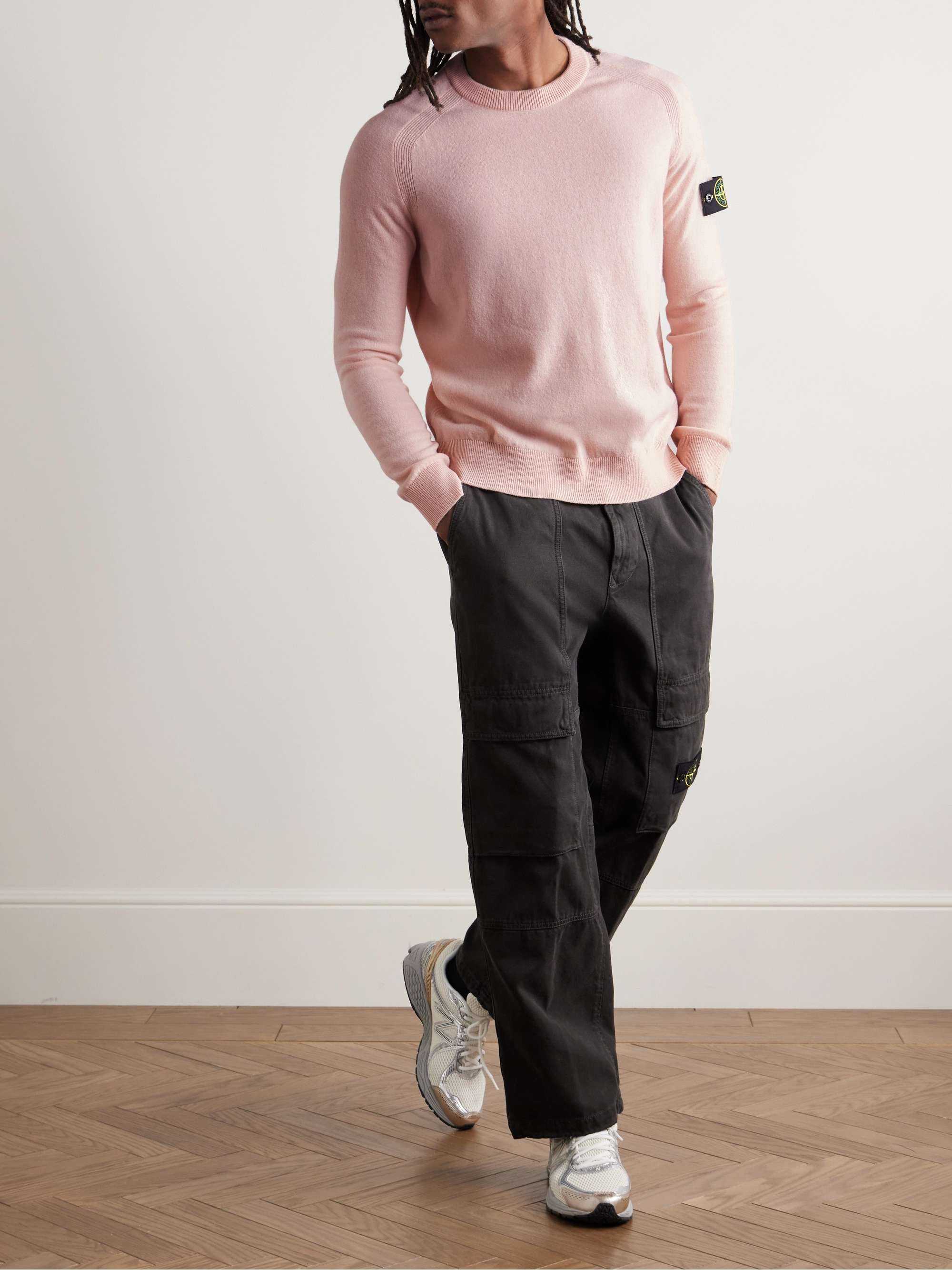 Logo-Appliquéd Virgin Wool Sweater view
