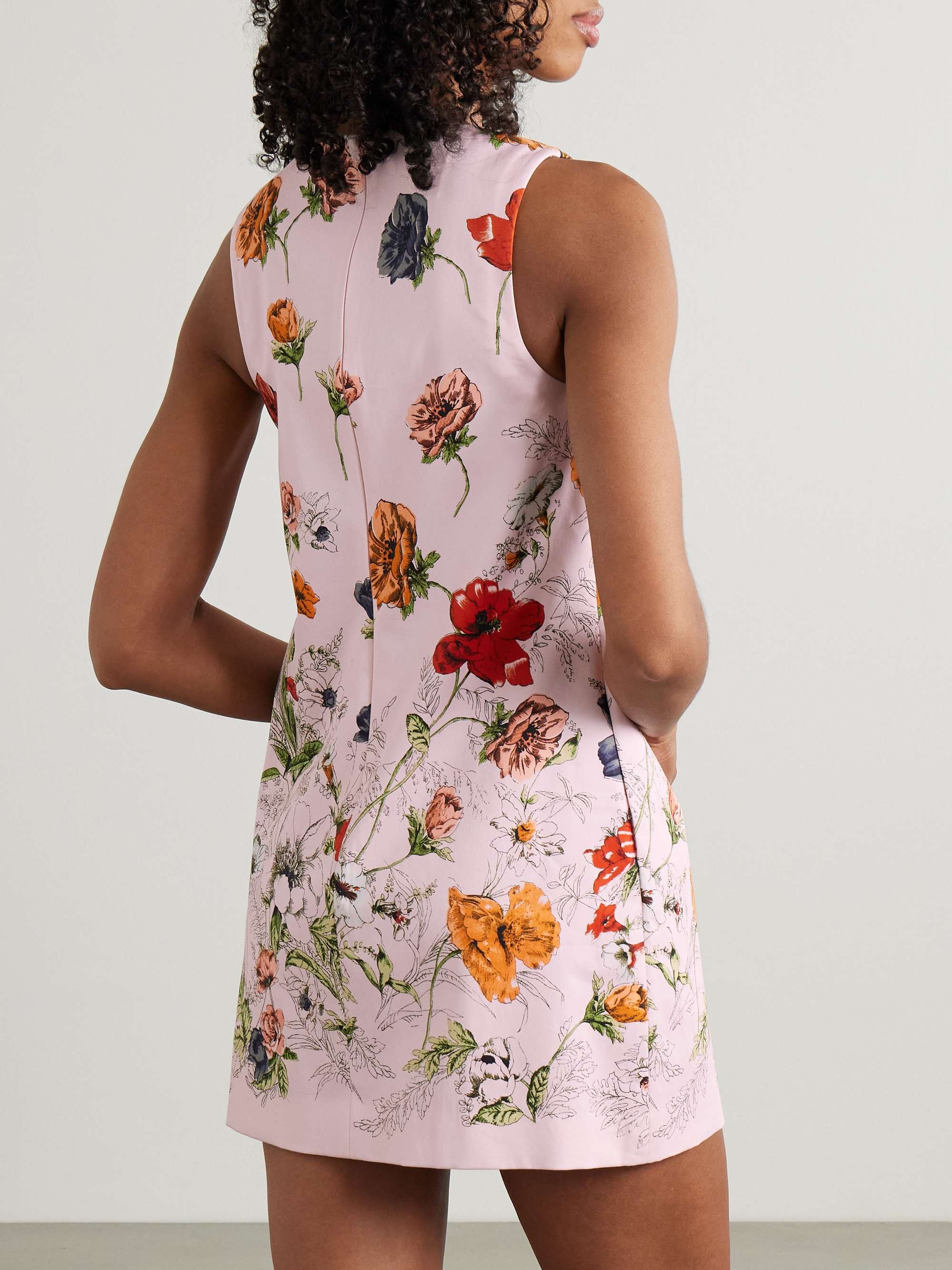 Mackenzie floral-print cotton-blend mini dress view