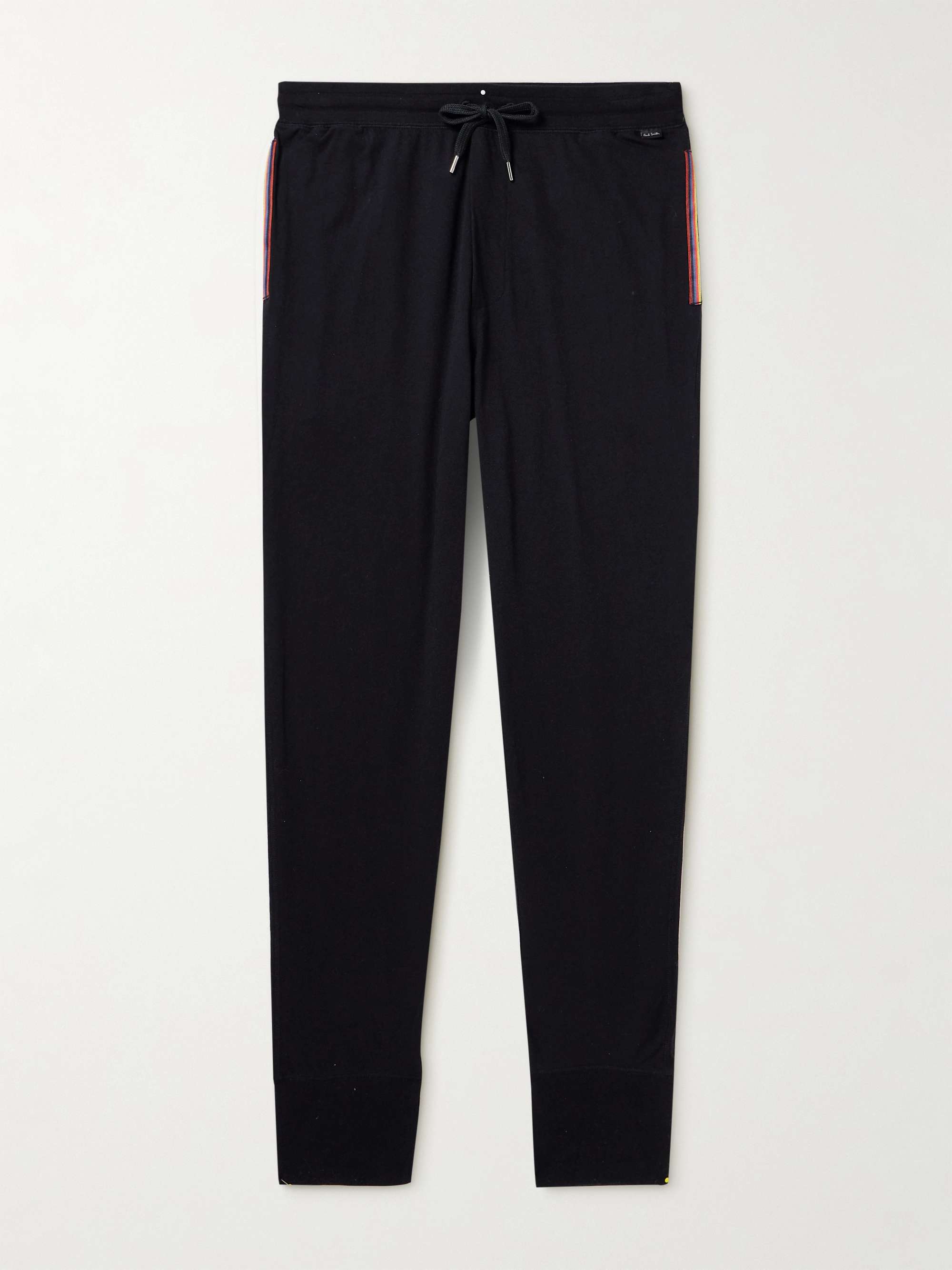 Grosgrain-Trimmed Cotton-Jersey Sweatpants view