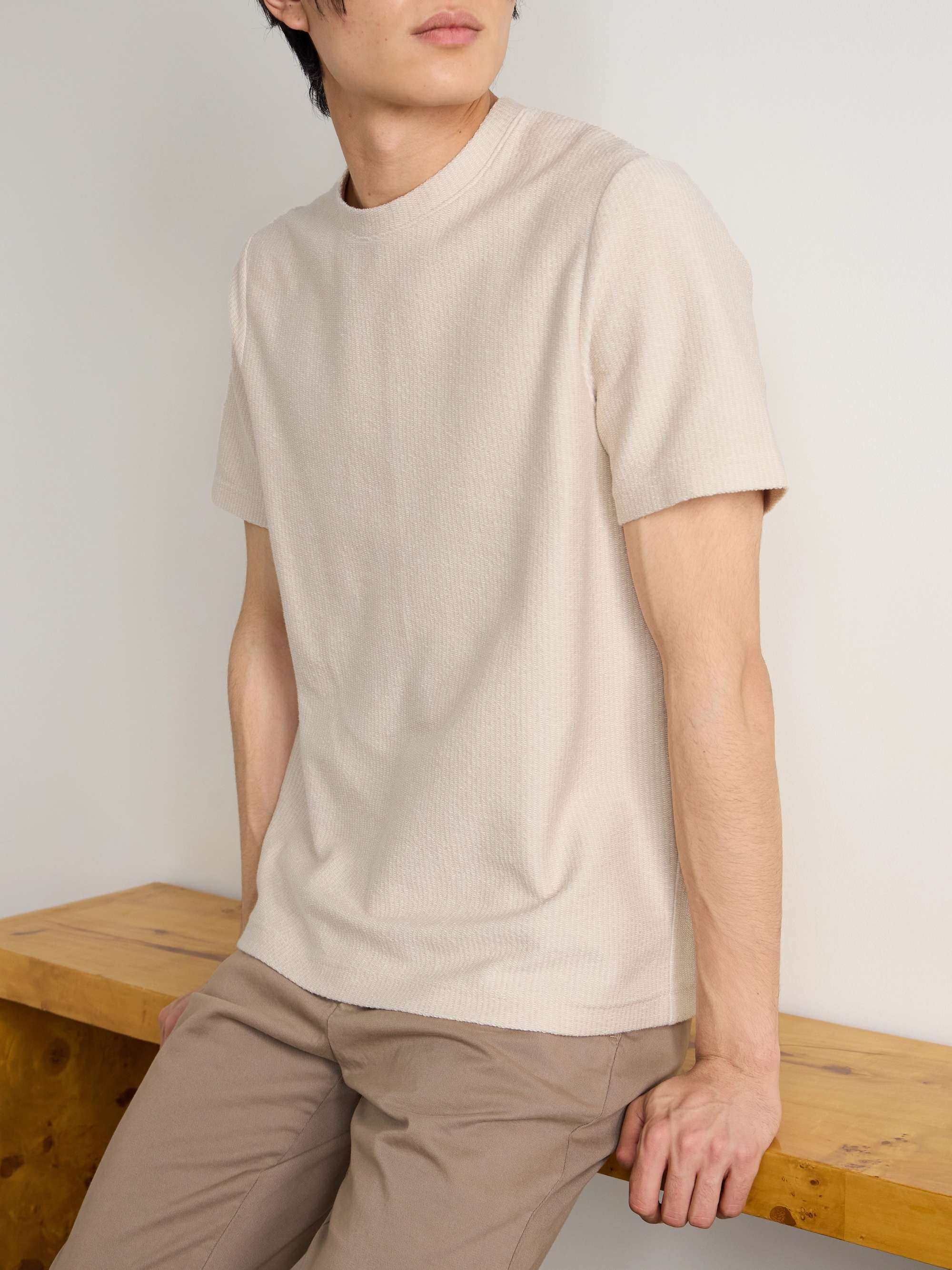 Textured Cotton T-Shirt view