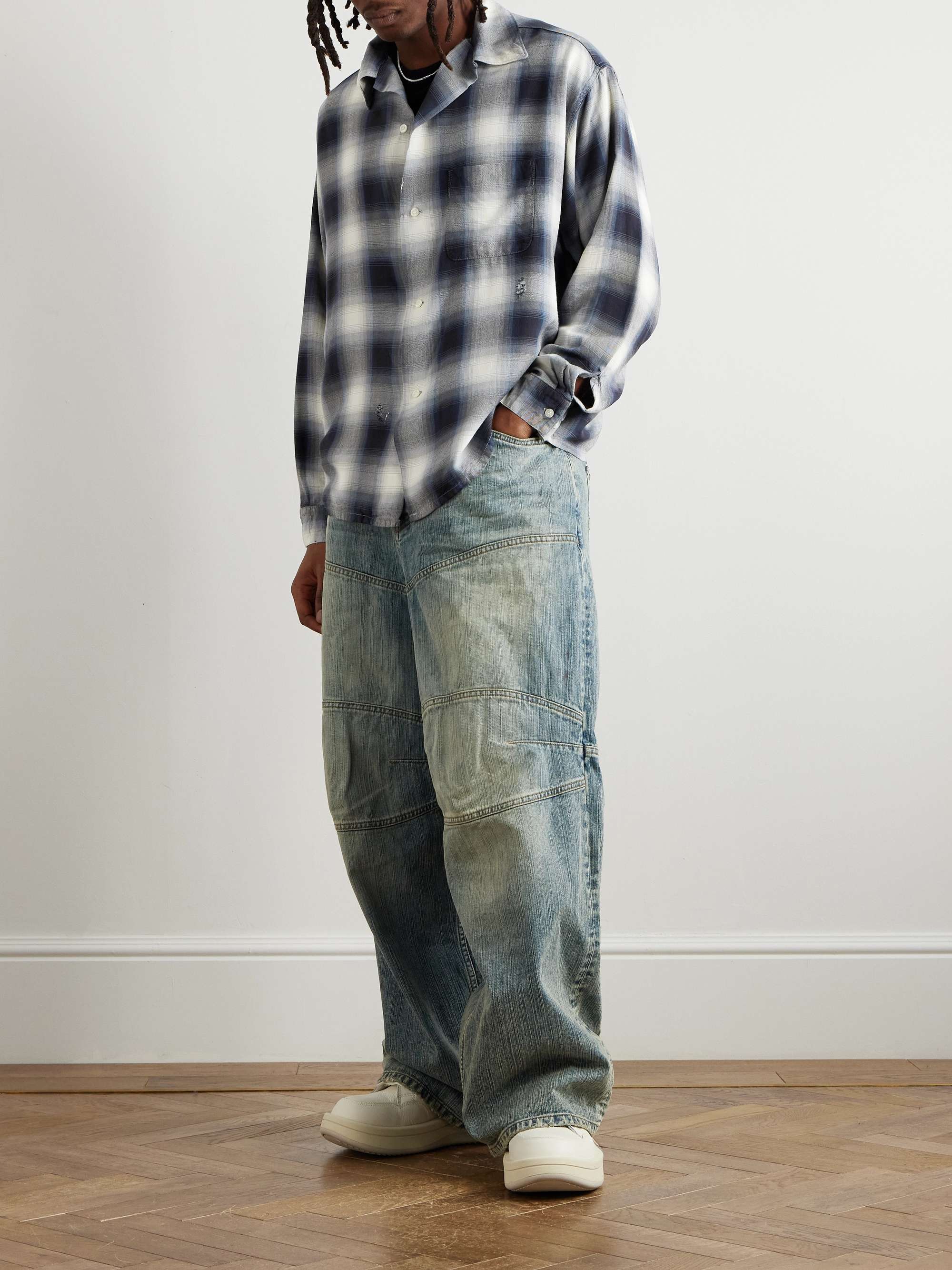 + Lastman Checked Woven Shirt view