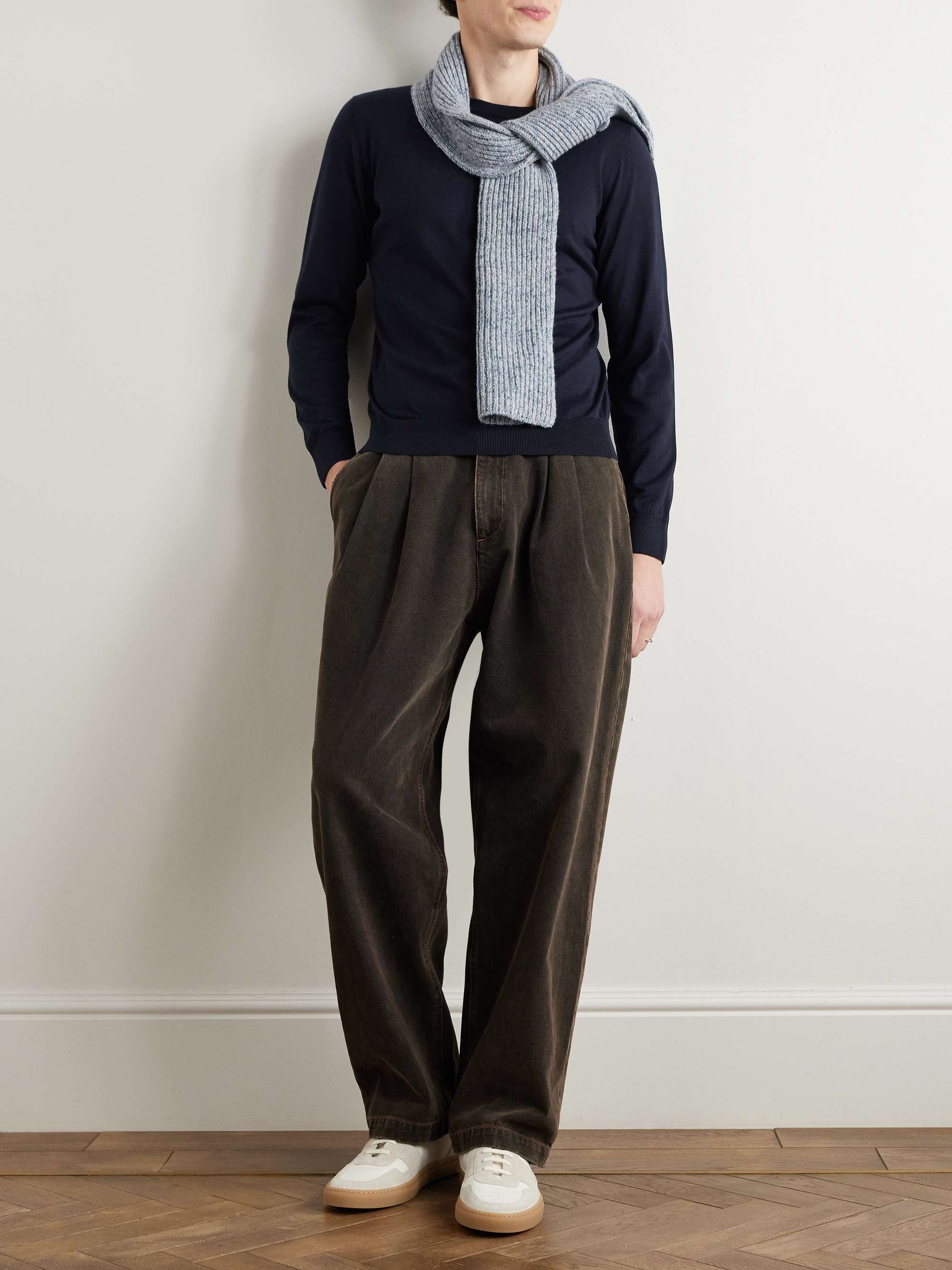 Silk and Cotton-Blend Sweater view