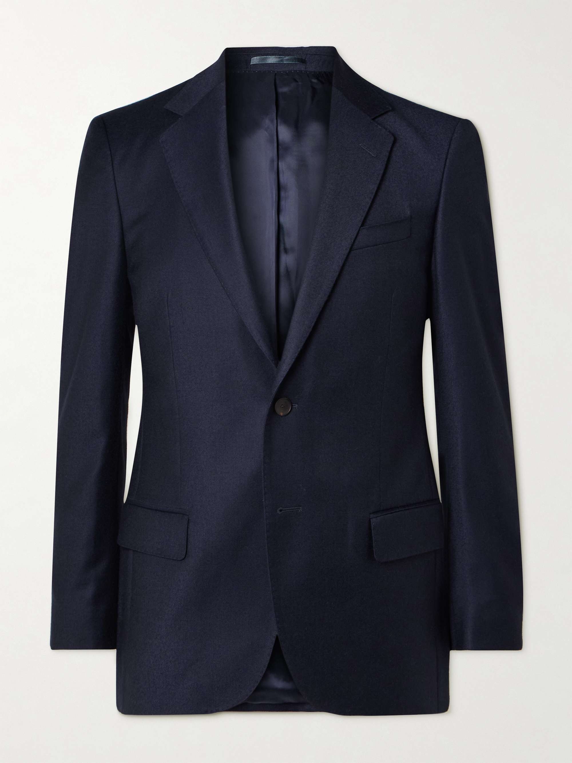 Slim-Fit Wool-Flannel Suit Jacket view