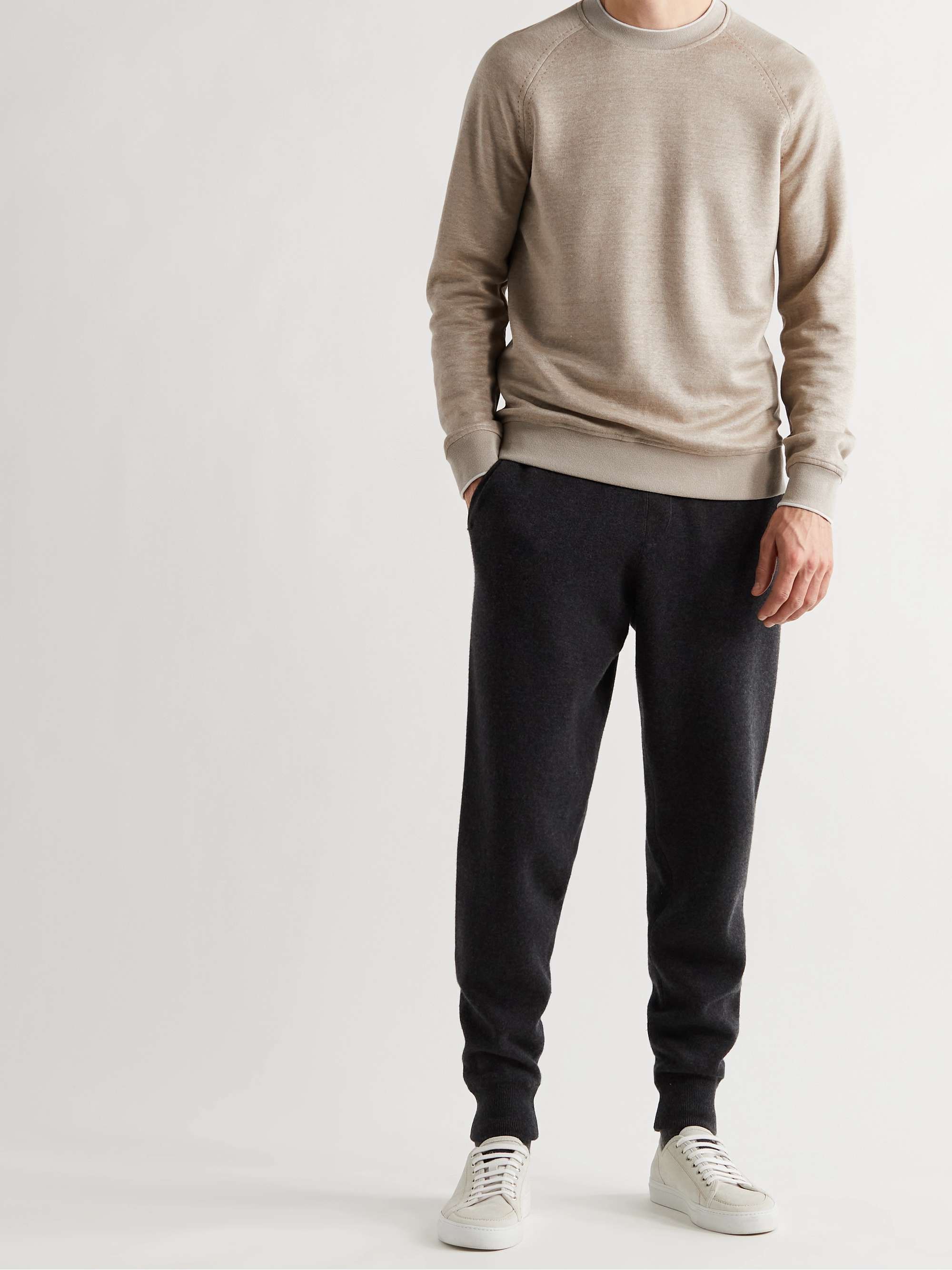 Drysdale Linen-Blend Jersey Sweatshirt view