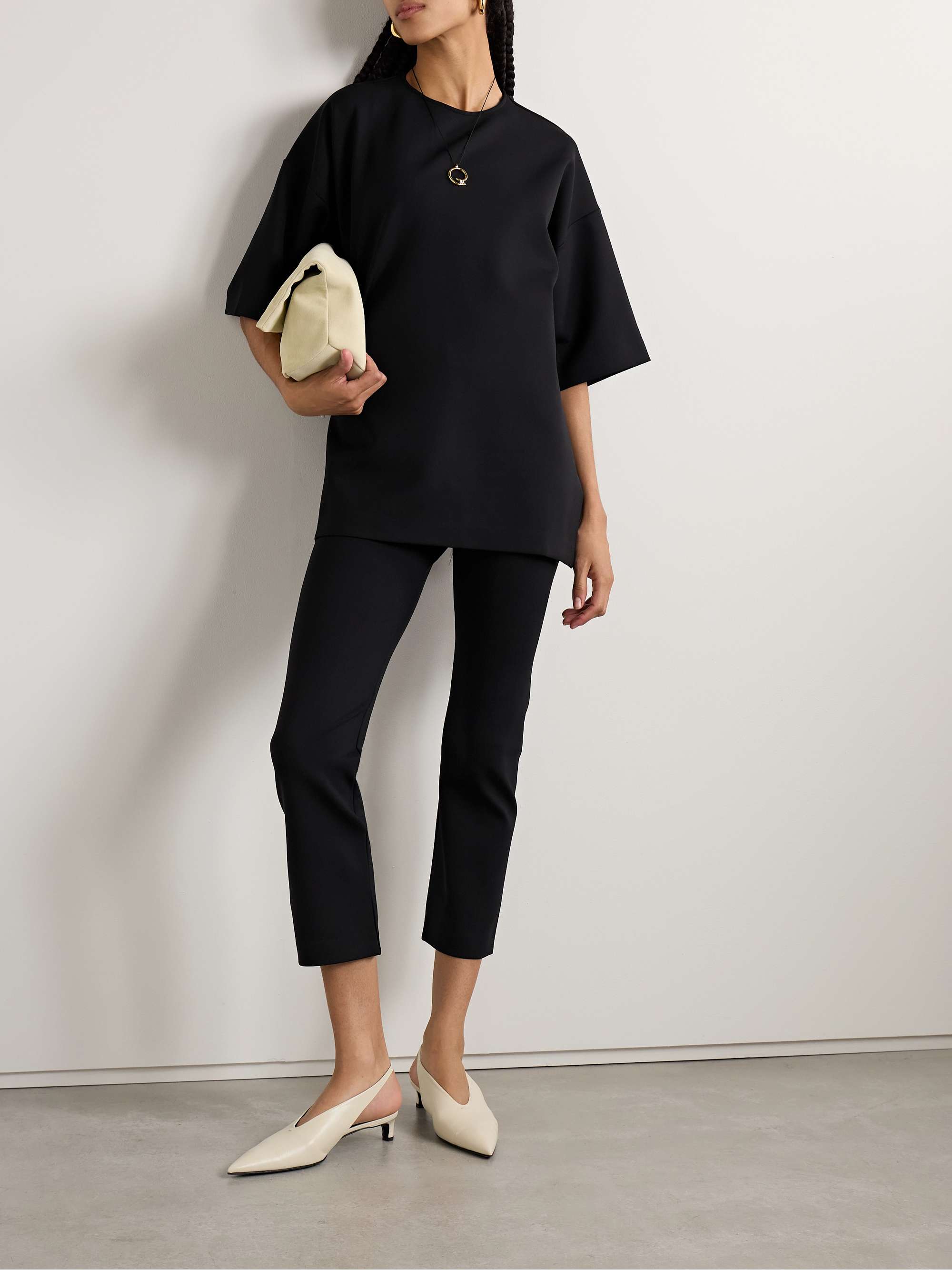 Shim stretch-ponte skinny pants view
