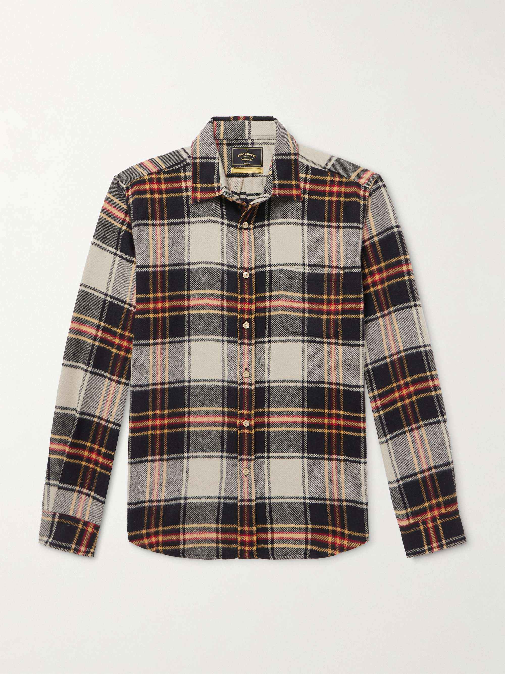 Arc Checked Cotton-Flannel Shirt view