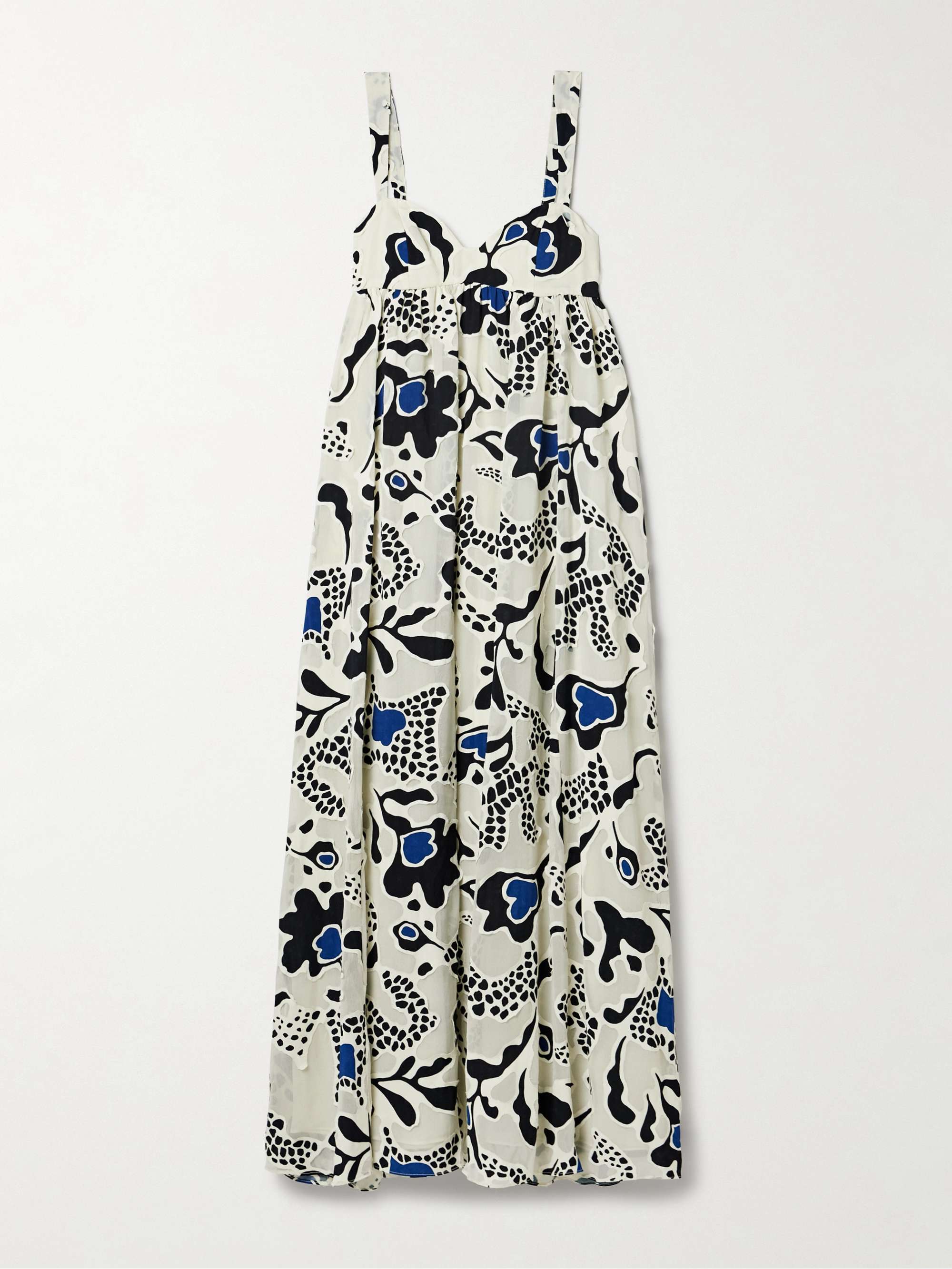 Leilani appliquéd printed crepe maxi dress view