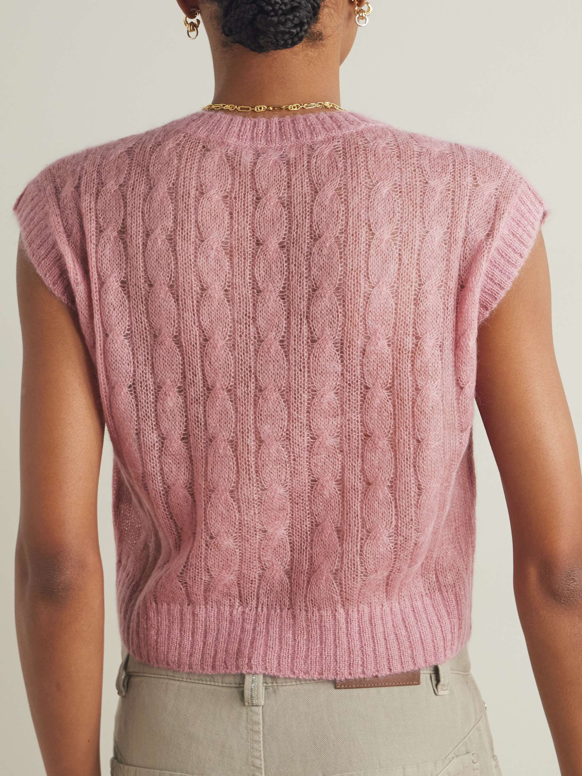 Mohair-blend tank top view