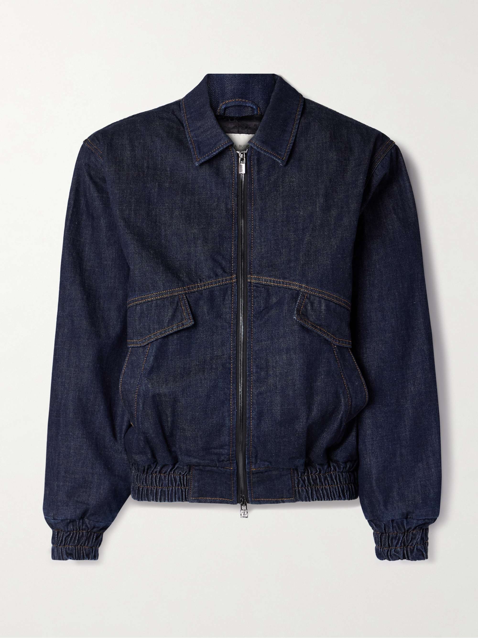 Denim bomber jacket view