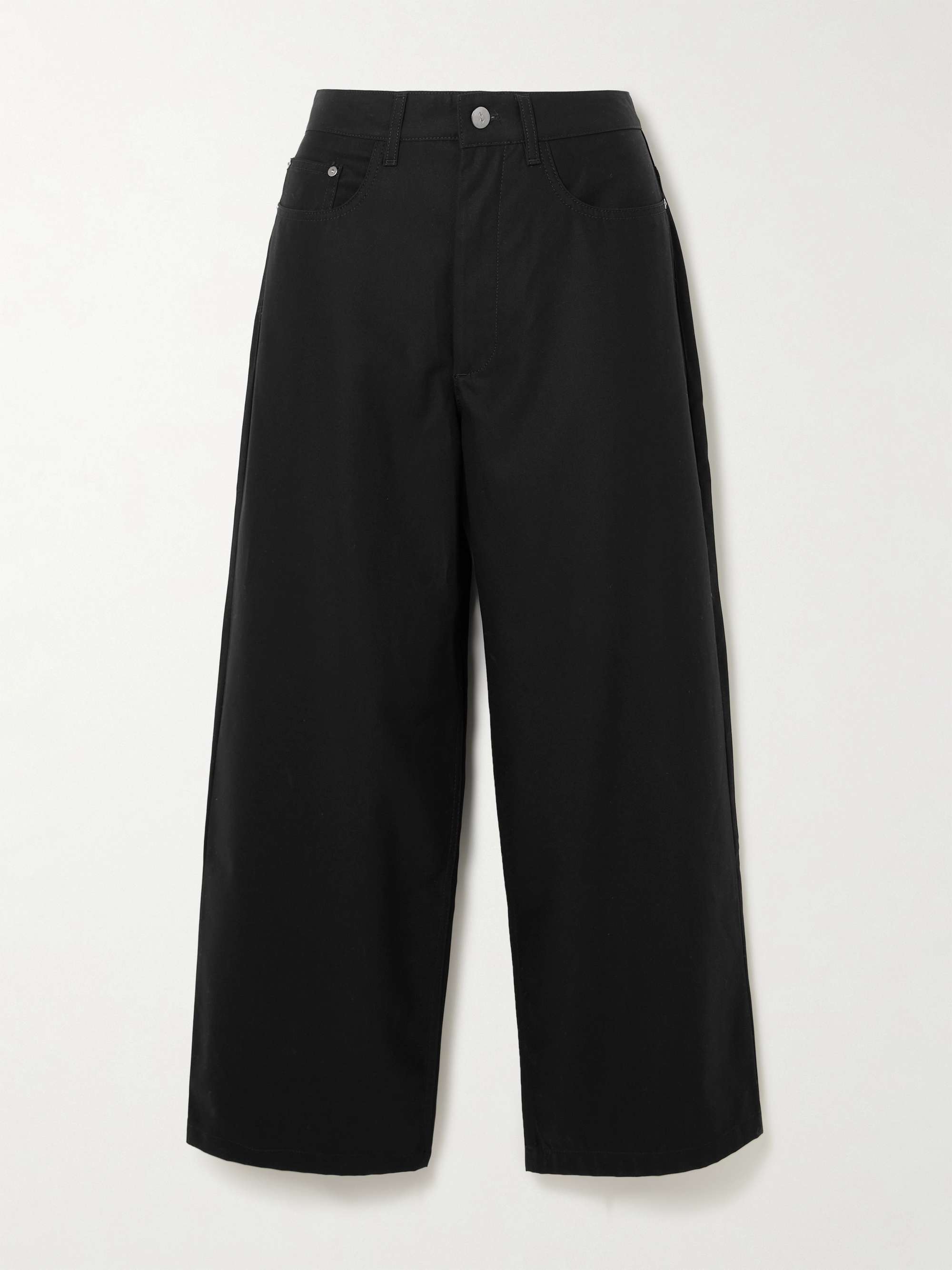 Massive organic cotton-twill wide-leg pants view