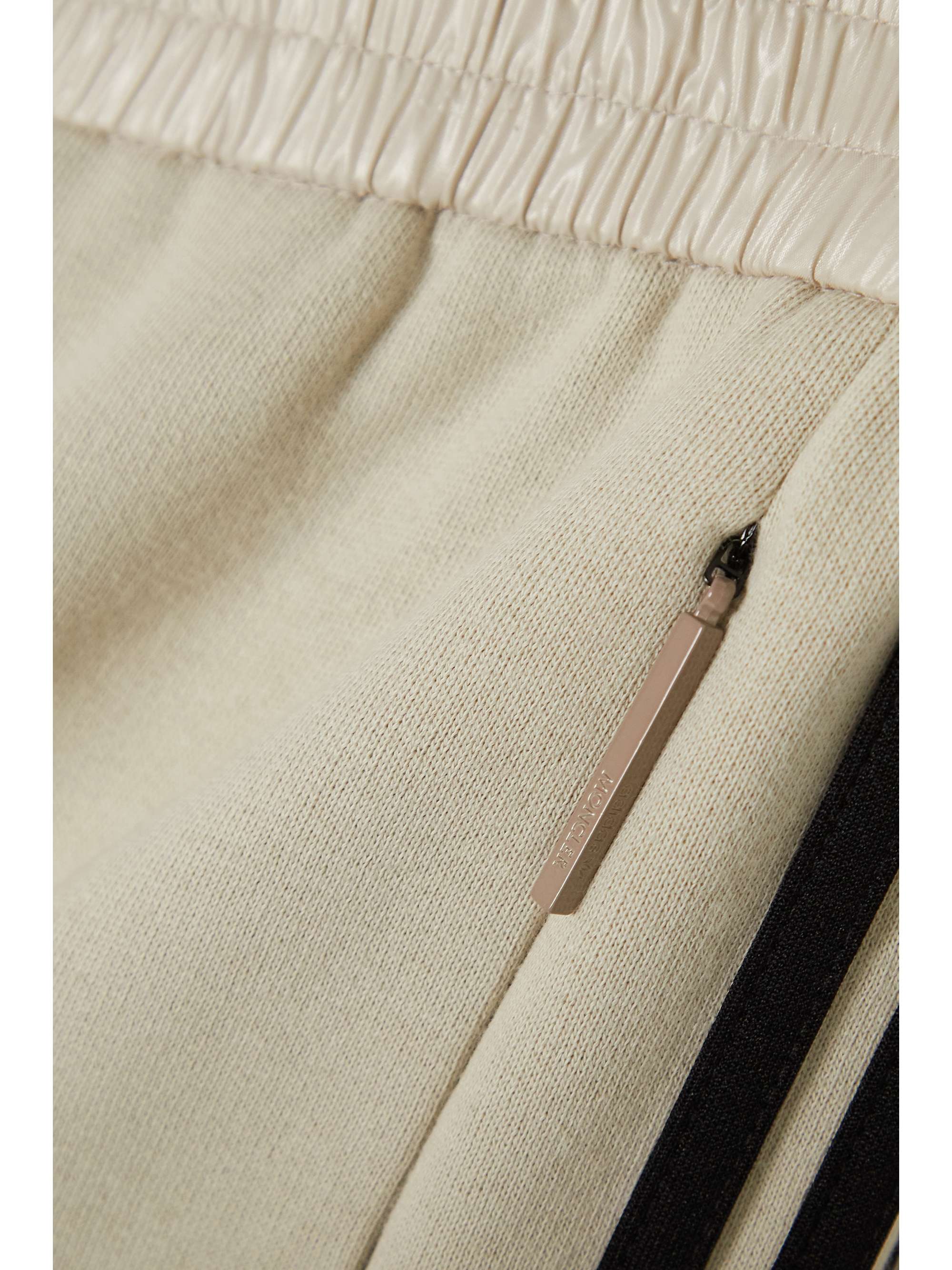 + adidas Originals shell-trimmed jersey wide-leg track pants view