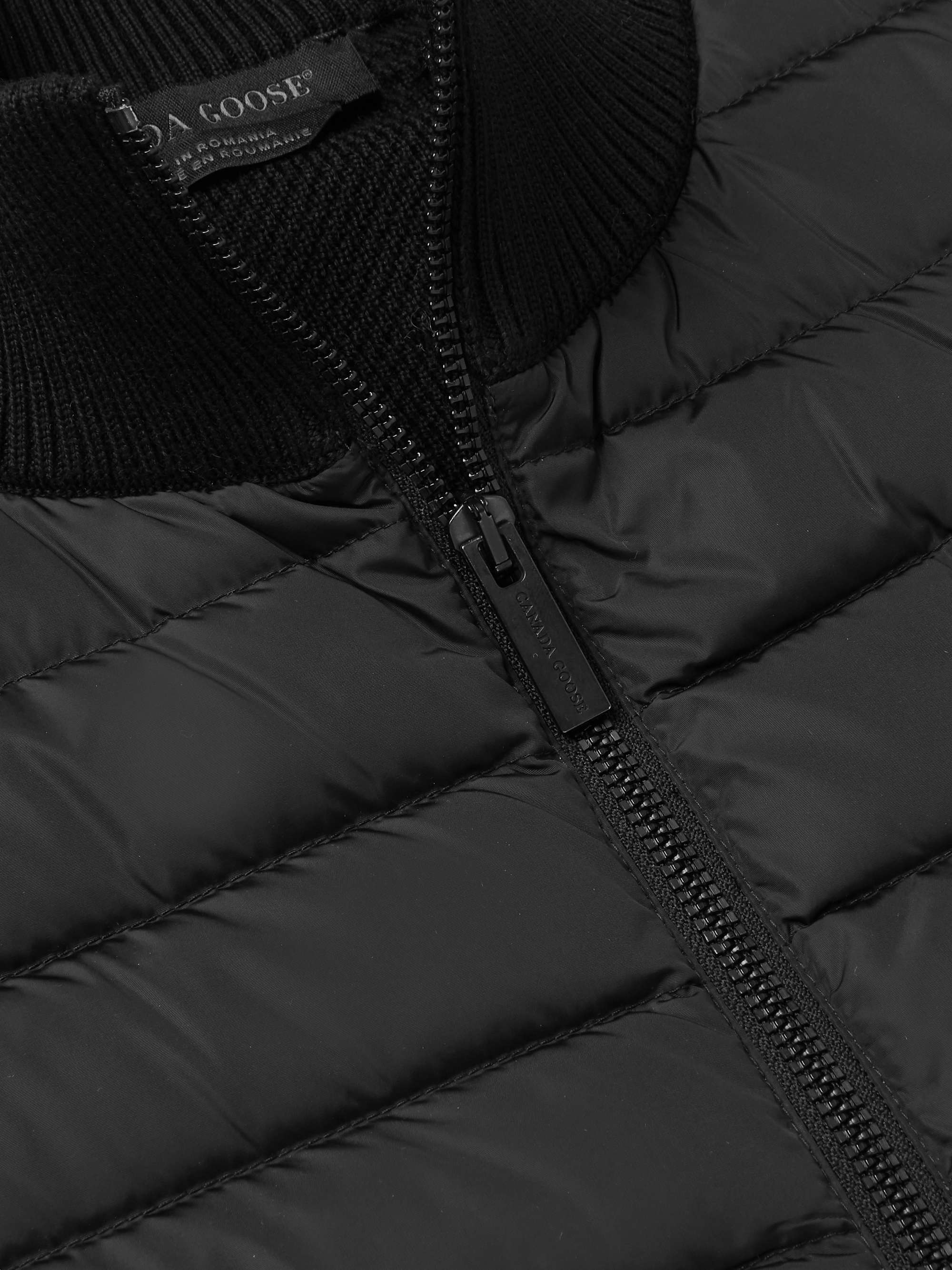 HyBridge Slim-Fit Merino Wool and Quilted Nylon Down Gilet view
