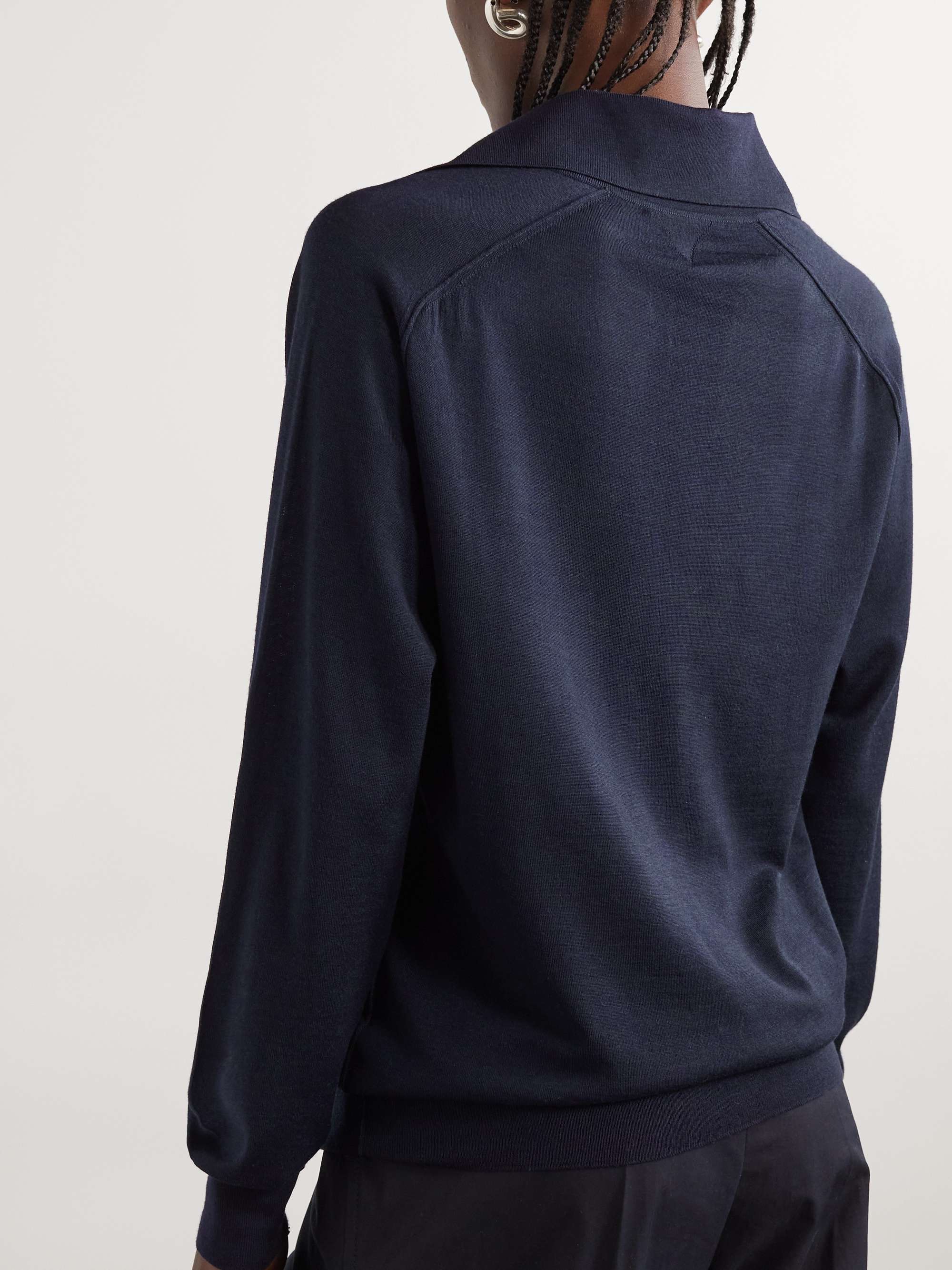Wool polo shirt view