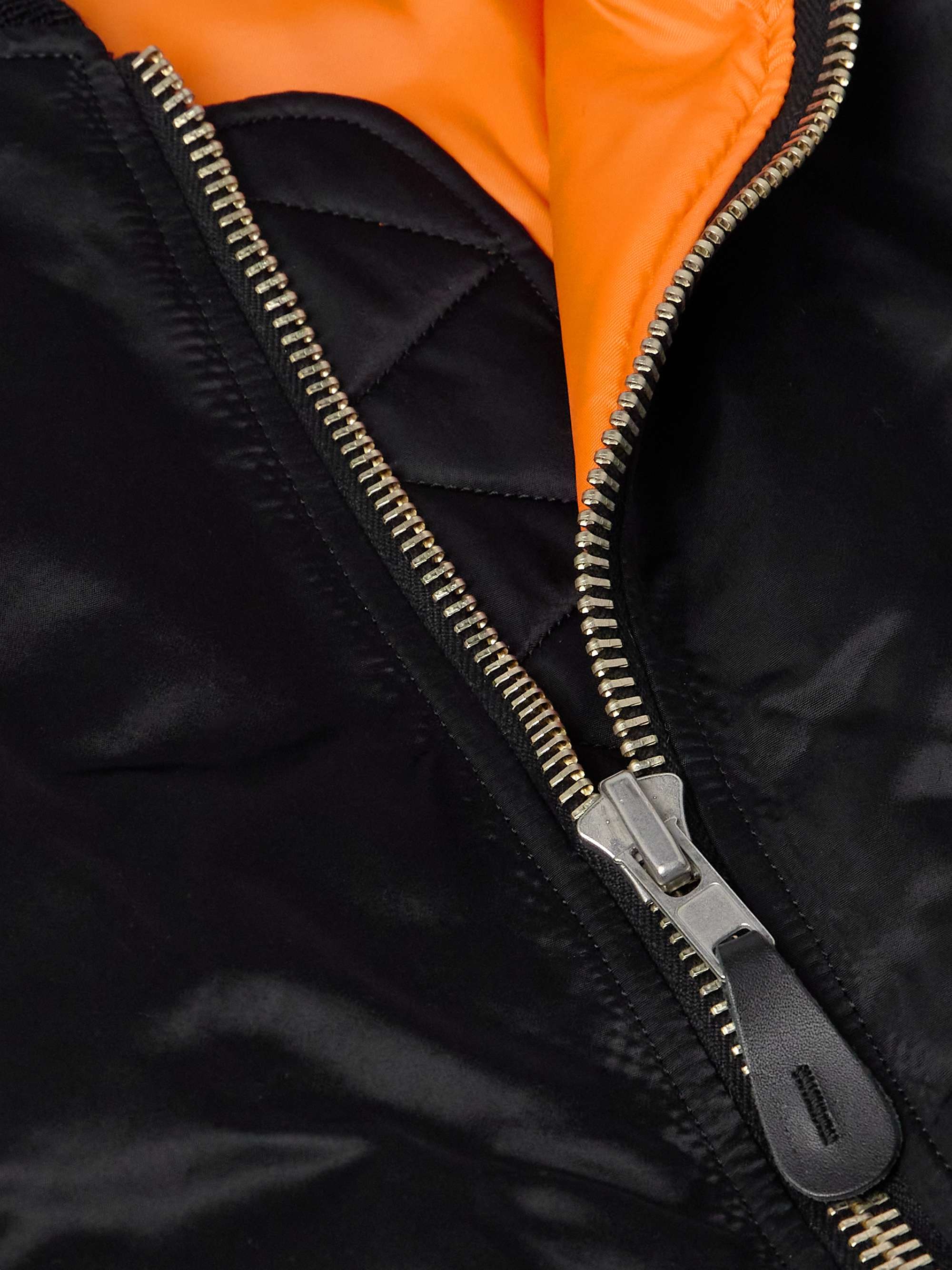 MA-1 Faux Fur-Trimmed Padded Shell Bomber Jacket view