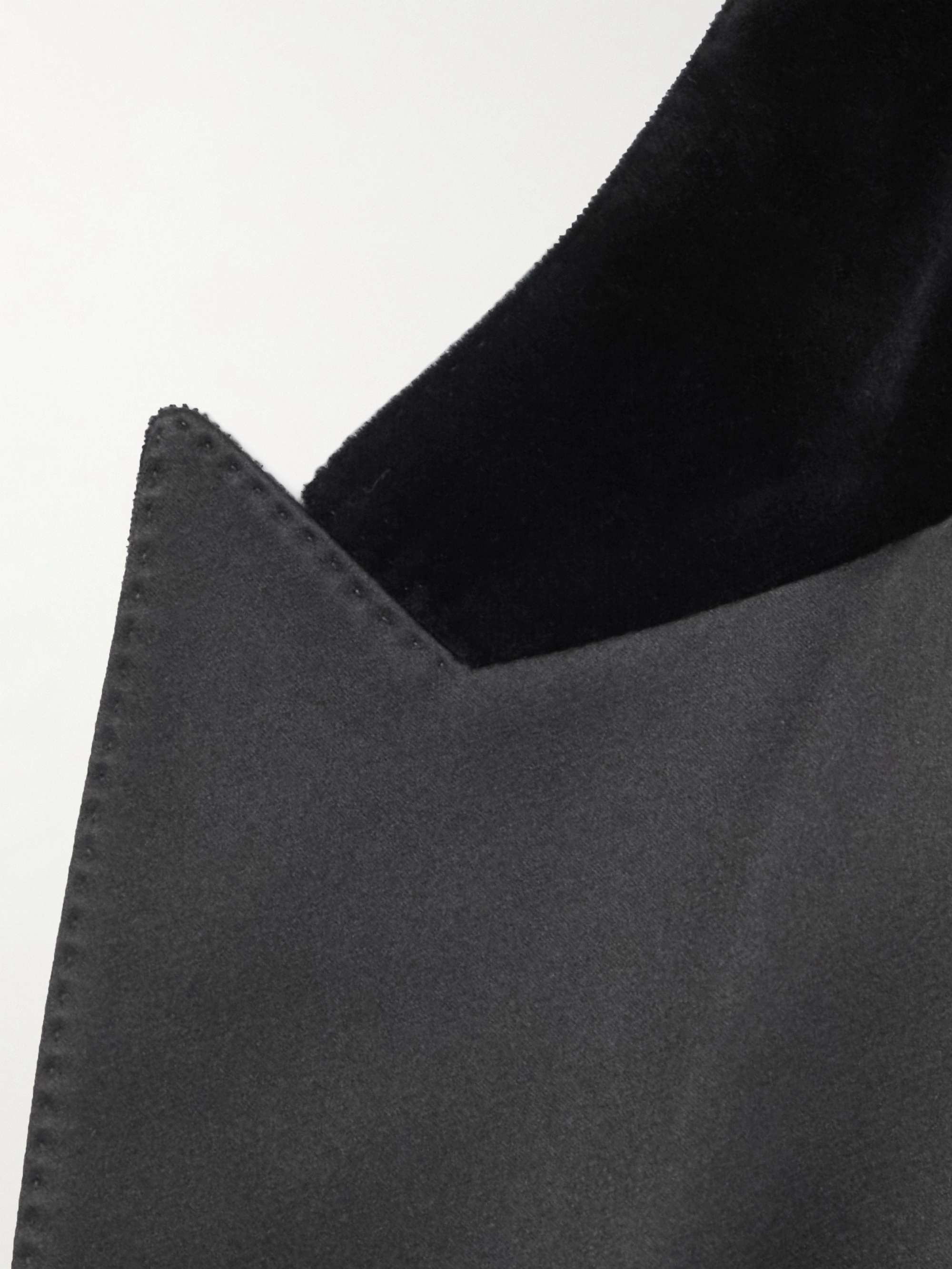 Silk-Trimmed Cotton-Blend Velvet Tuxedo Jacket view