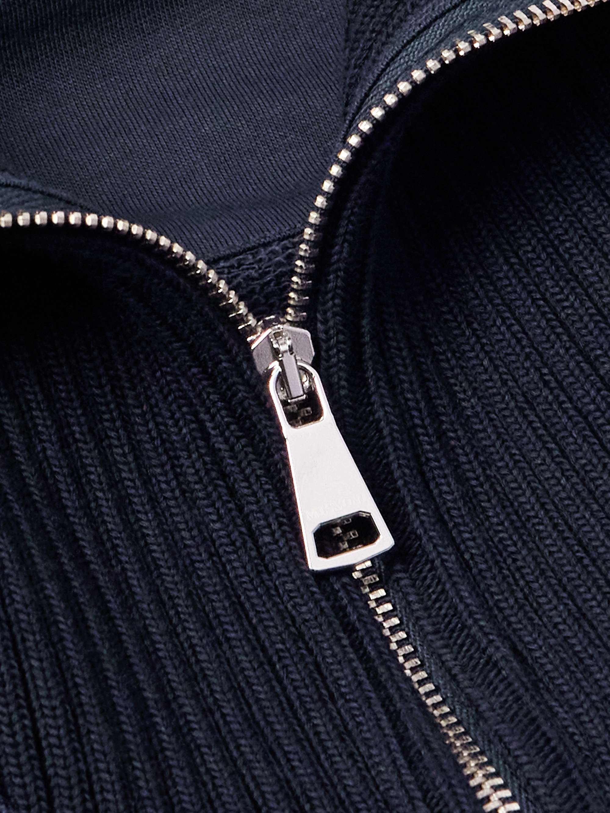 Cotton-Jersey Half-Zip Sweatshirt view