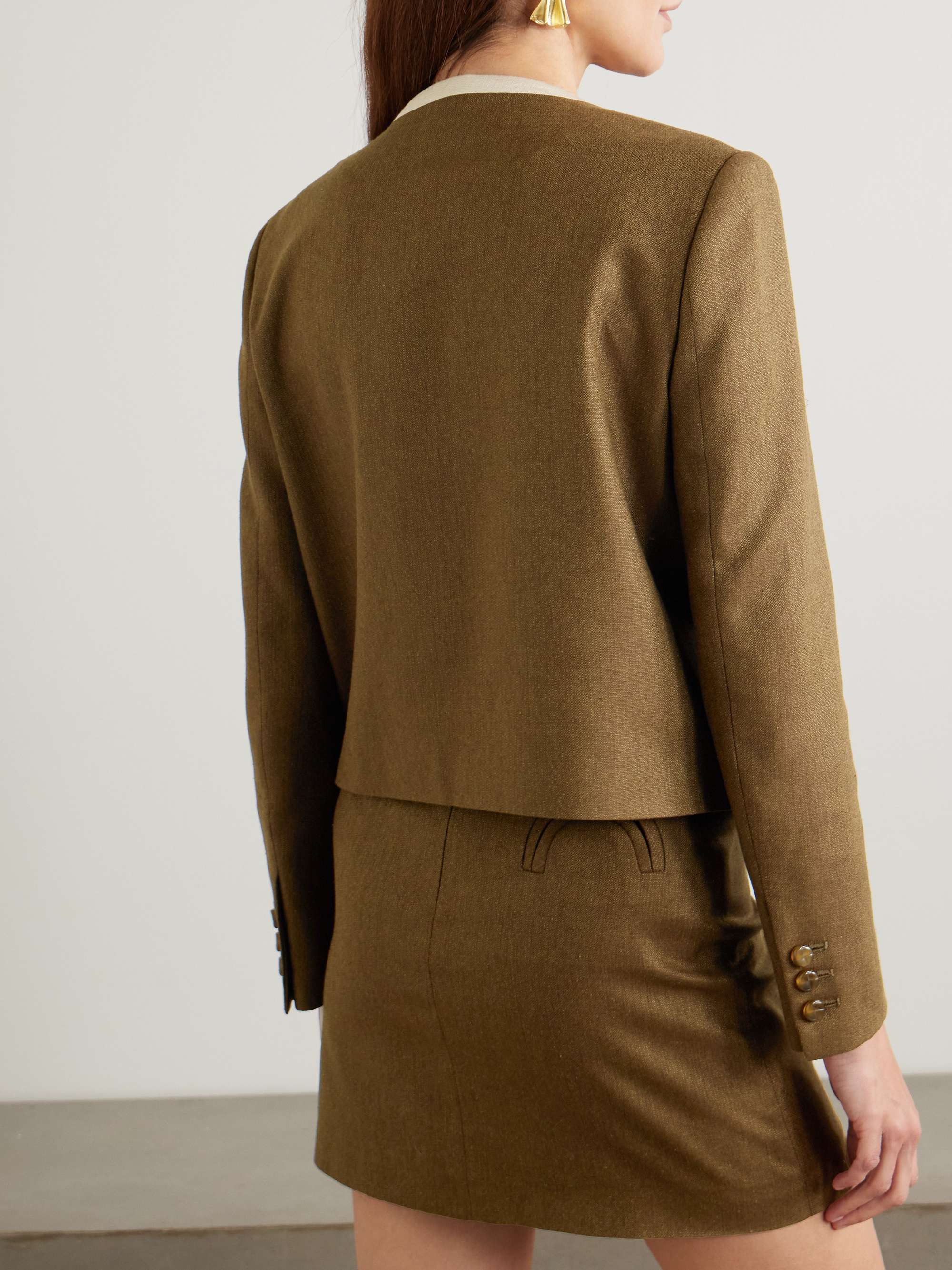 Renard Shamo piped silk jacket view