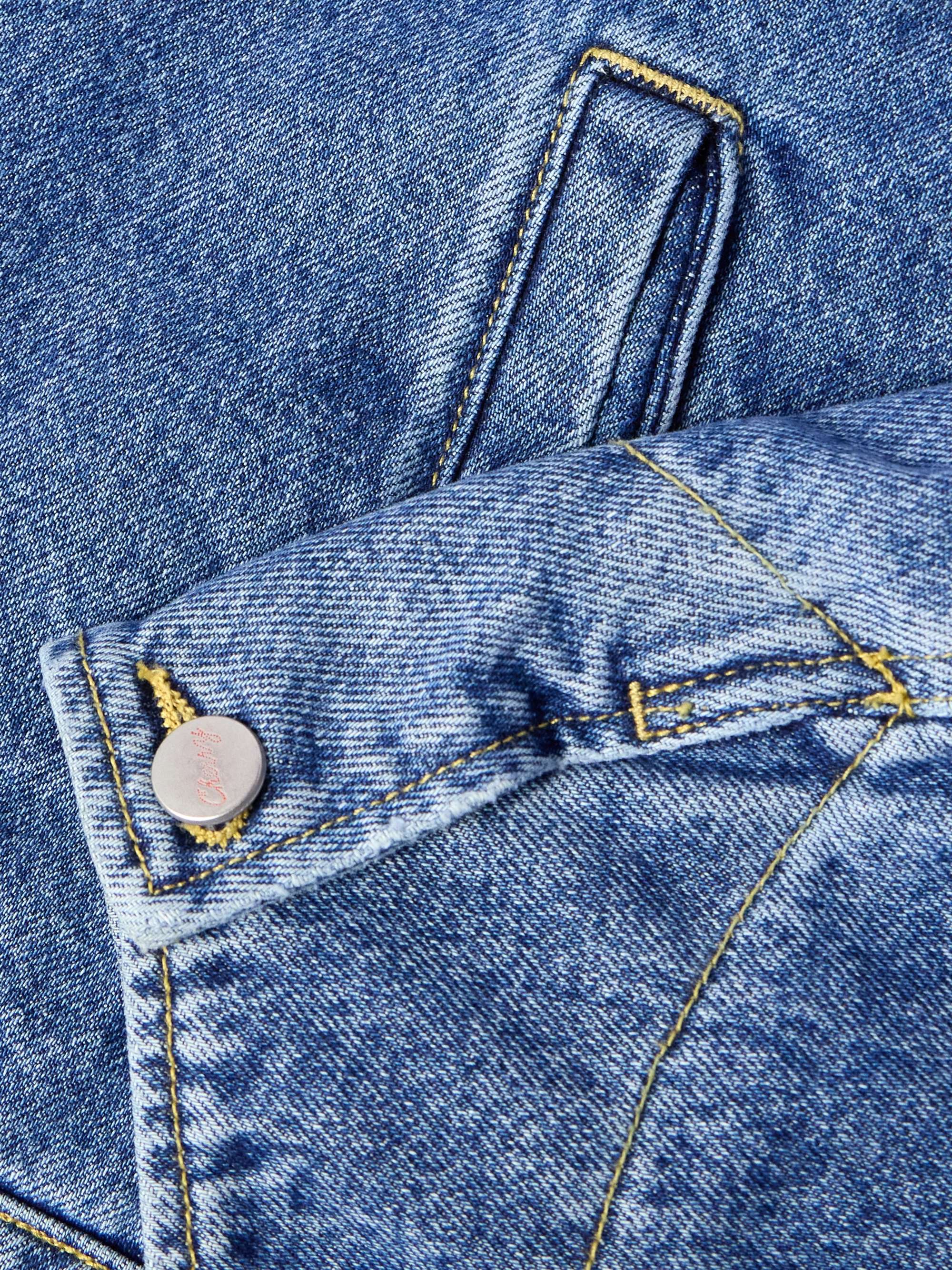 Logo-Print Denim Blouson Jacket view