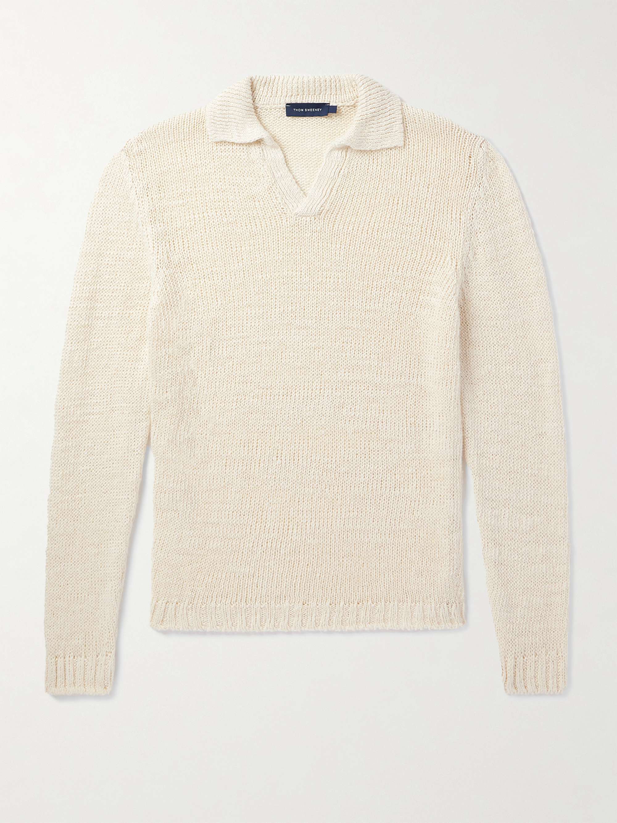 Linen-Blend Polo Shirt view