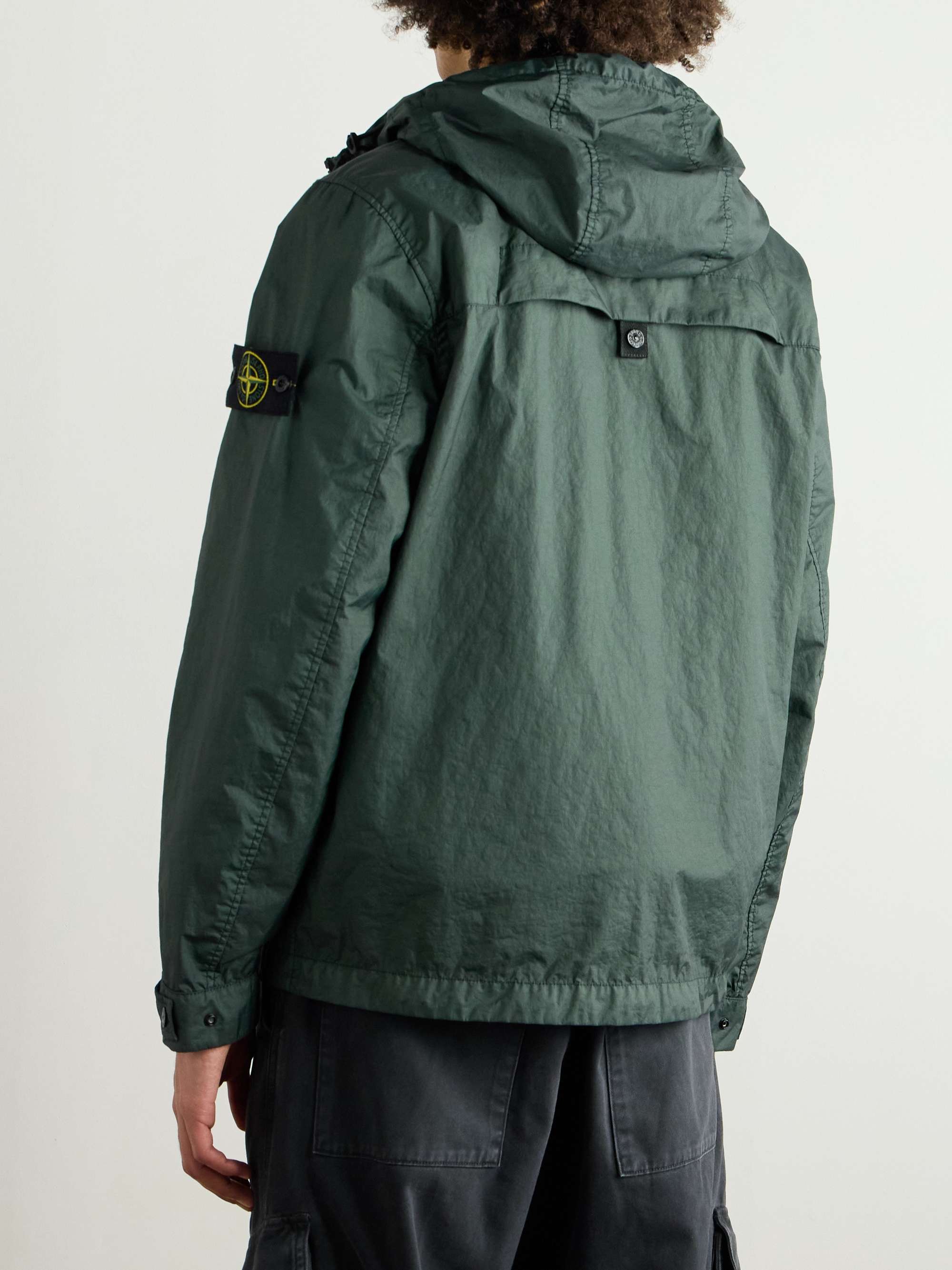 Logo-Appliquéd Membrana 3L TC Hooded Jacket view