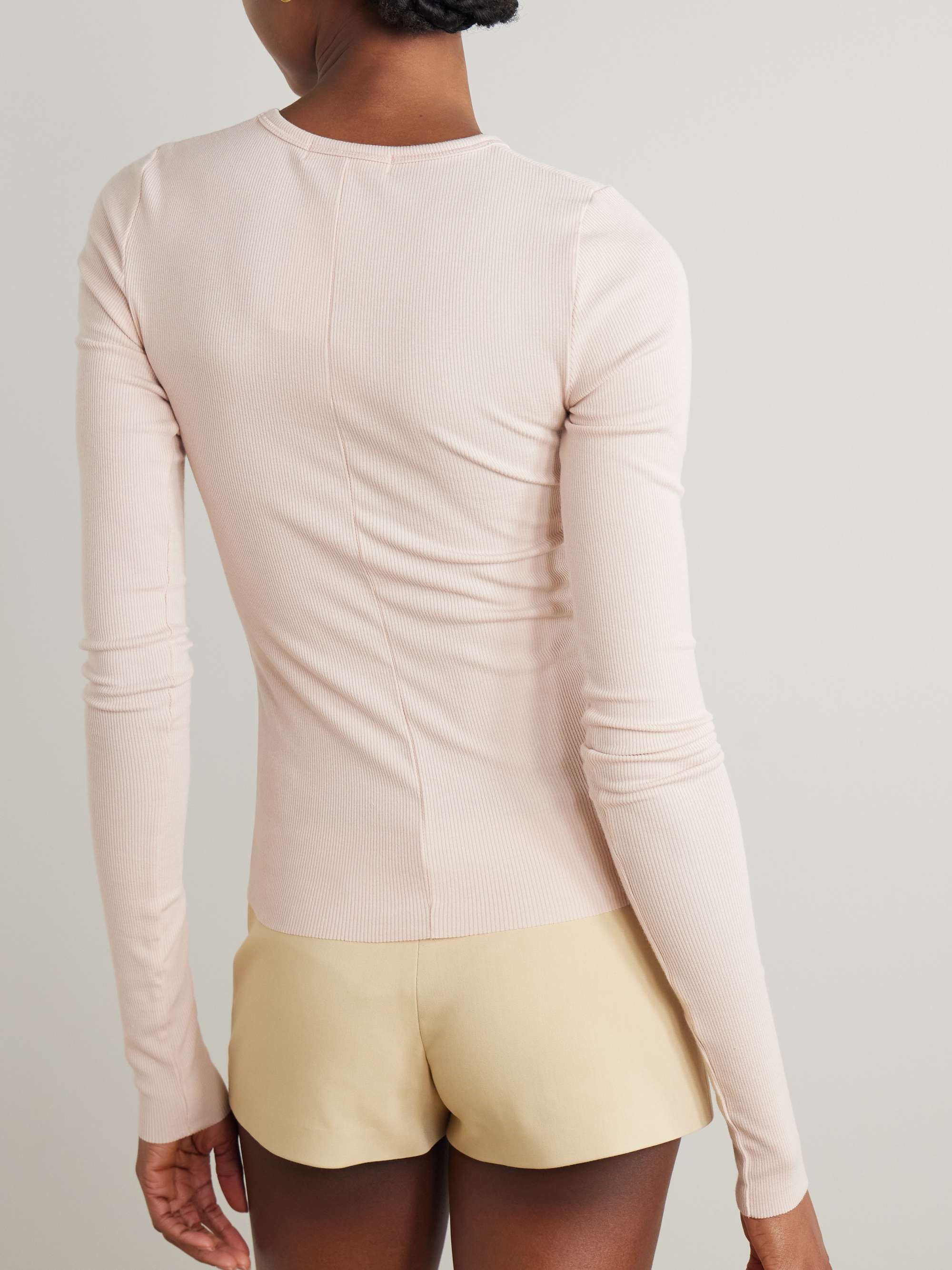 Ribbed jersey T-shirt view
