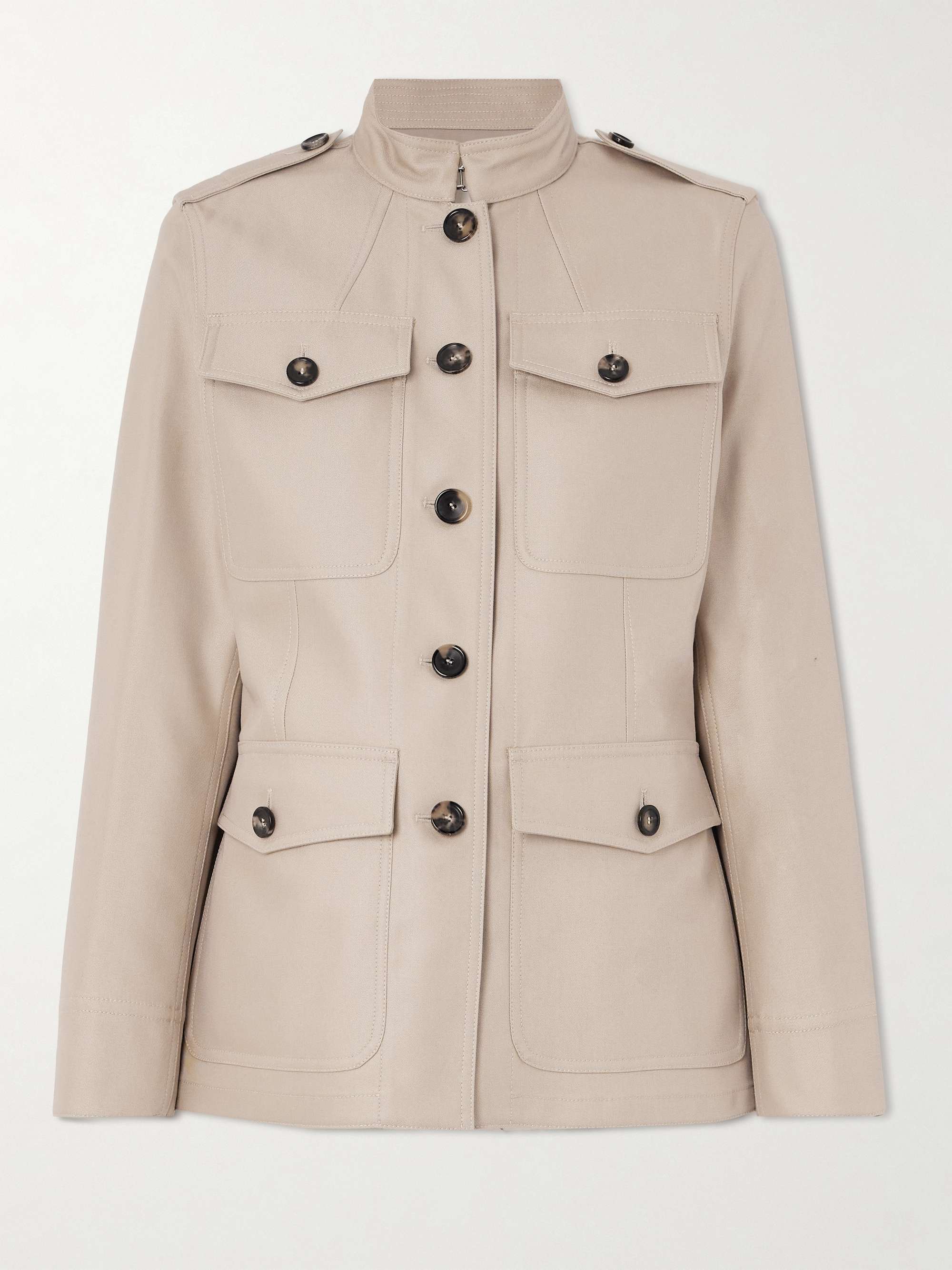 Ashley cotton and silk-blend twill jacket view