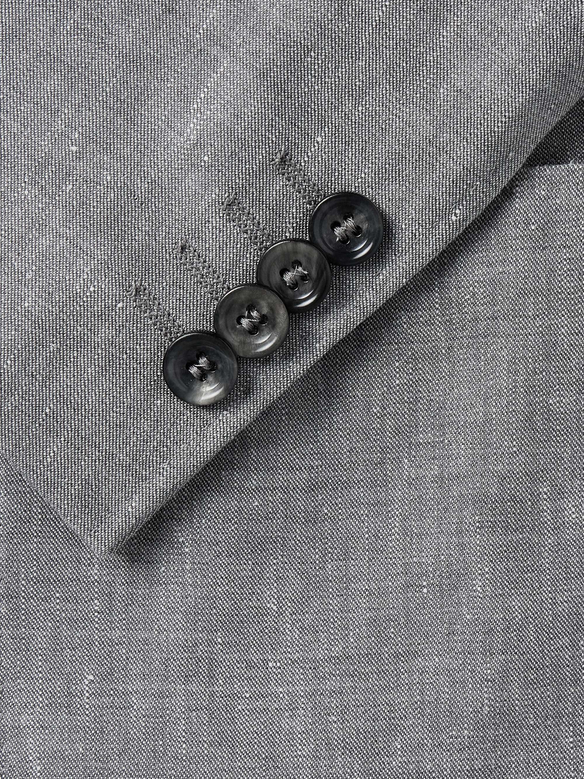 Kei Slim-Fit Linen and Wool-Blend Suit Jacket view
