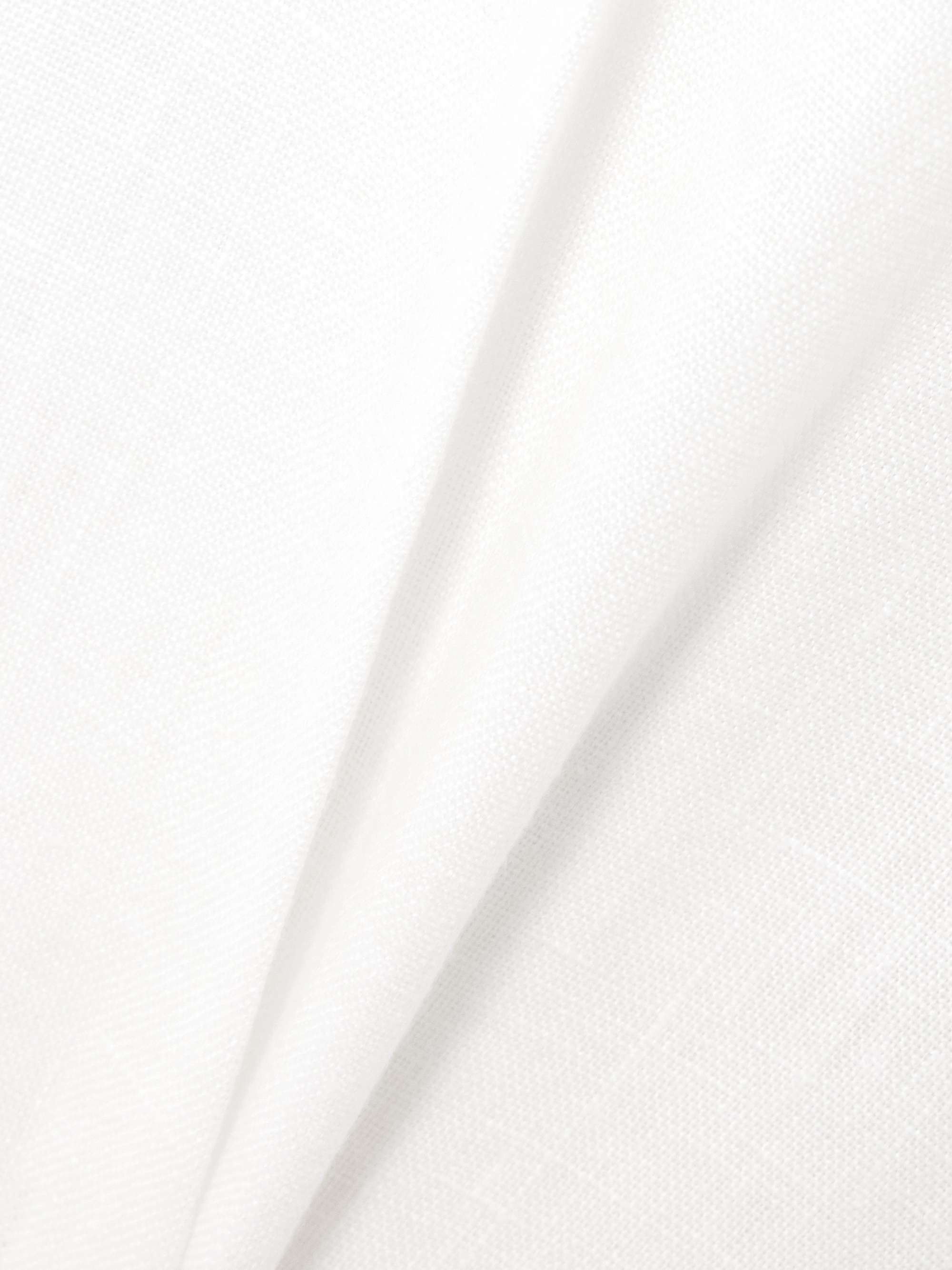 Pleated linen straight-leg pants view