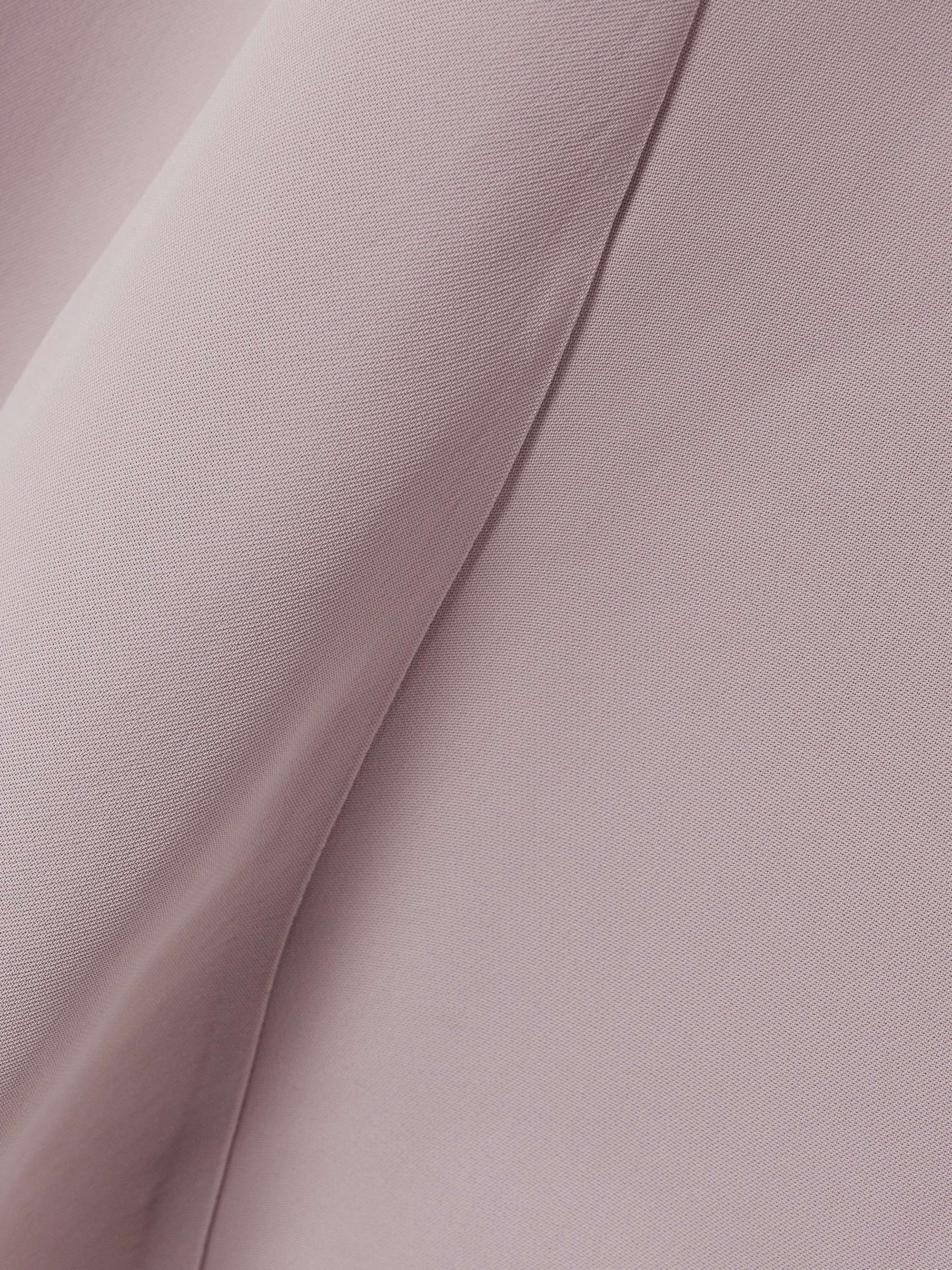 Paneled asymmetric crepe midi skirt view