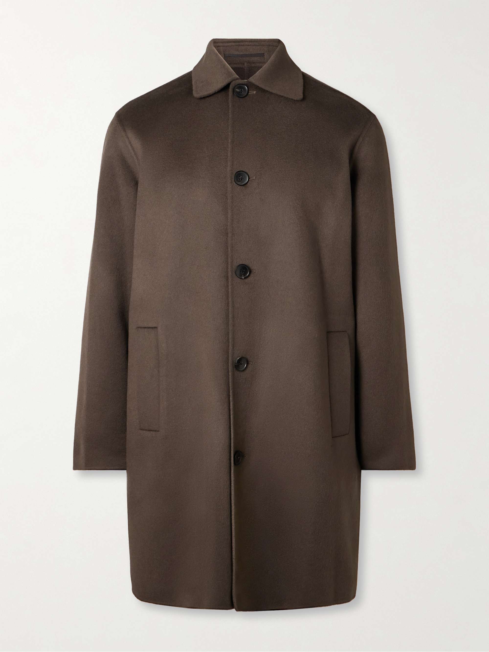 Double-Faced Wool and Cashmere-Blend Felt Car Coat view