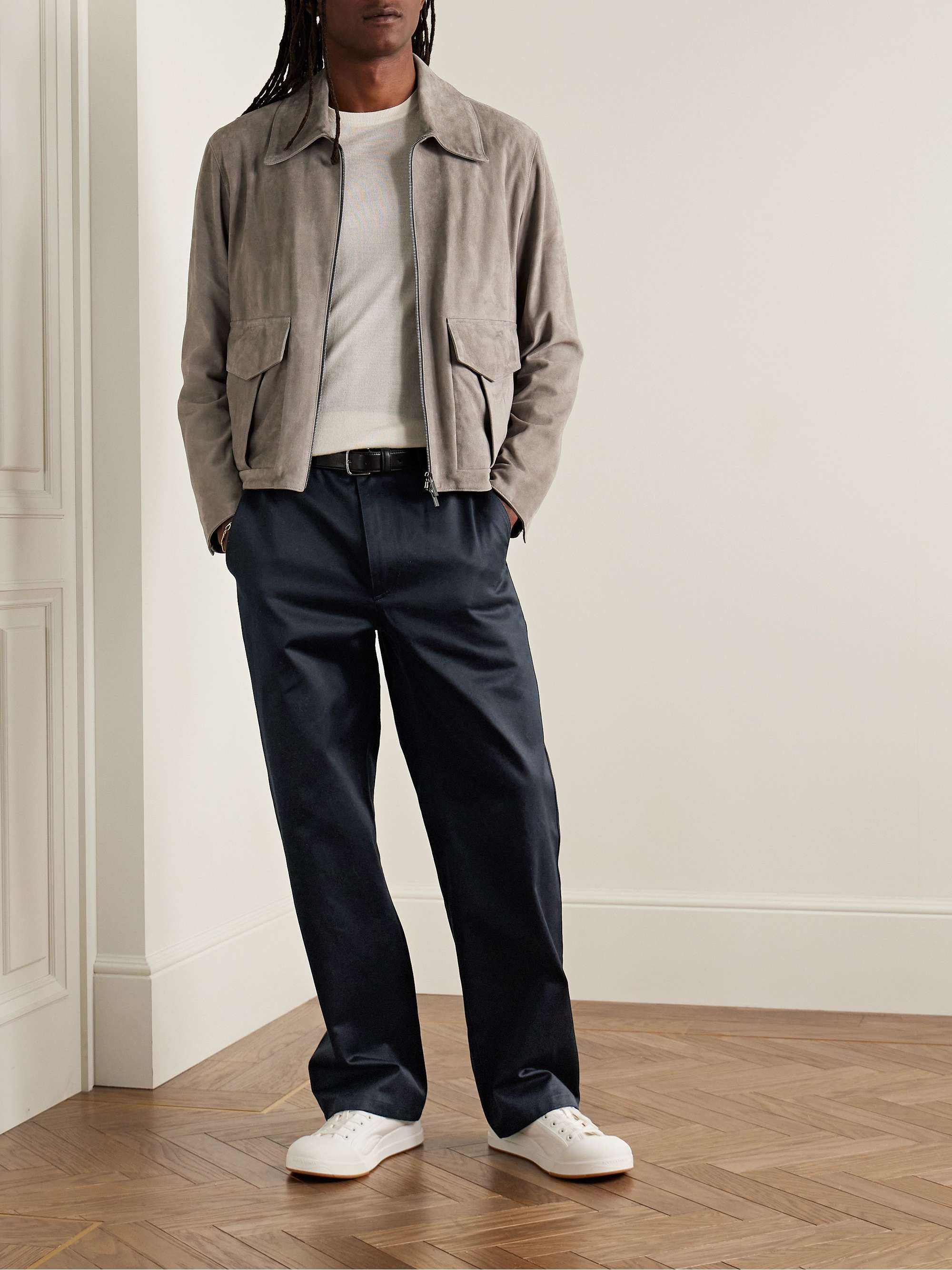 Corentin Straight-Leg Cotton-Twill Trousers view