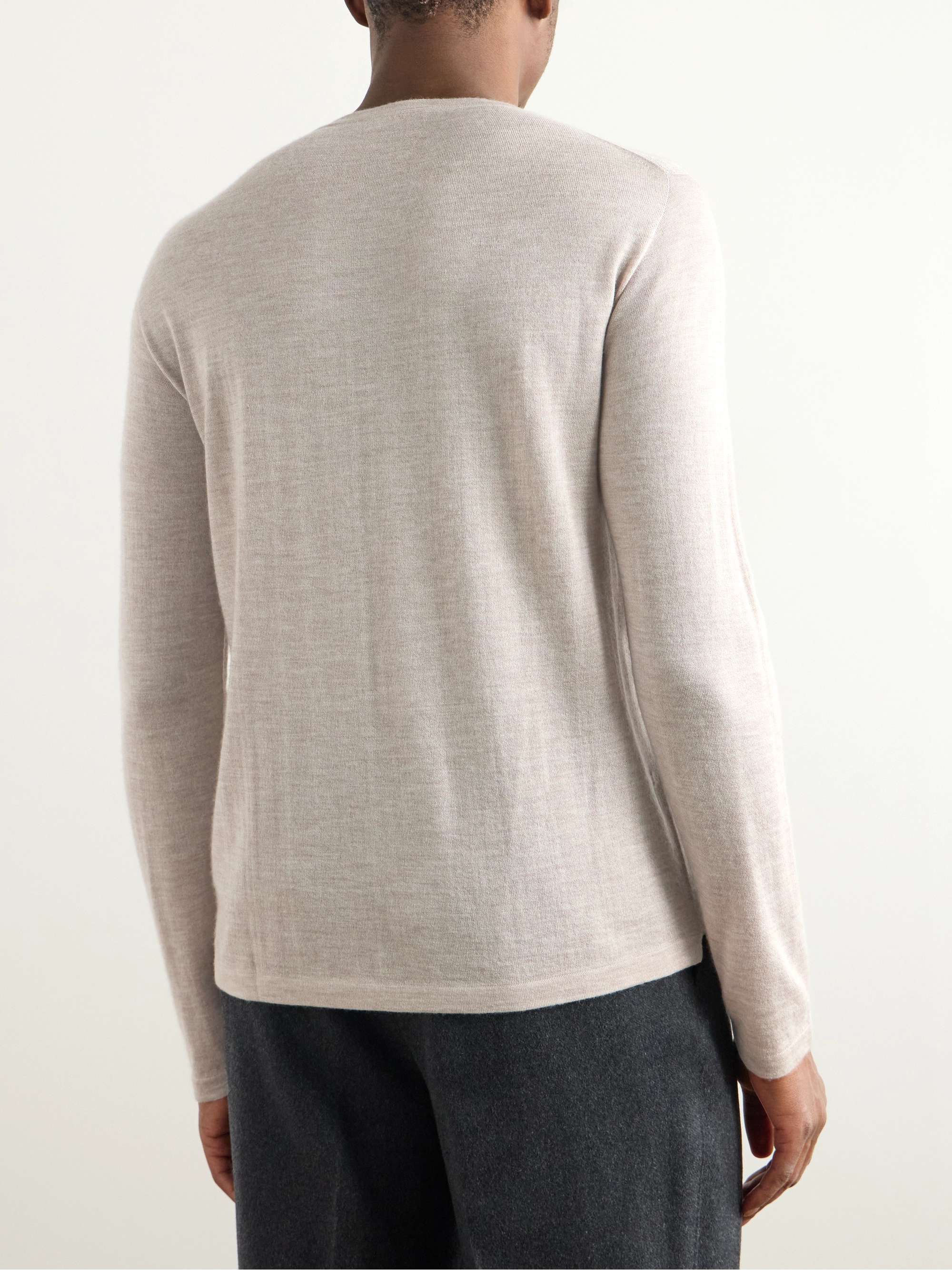 Slim-Fit Cashmere and Silk-Blend T-Shirt view