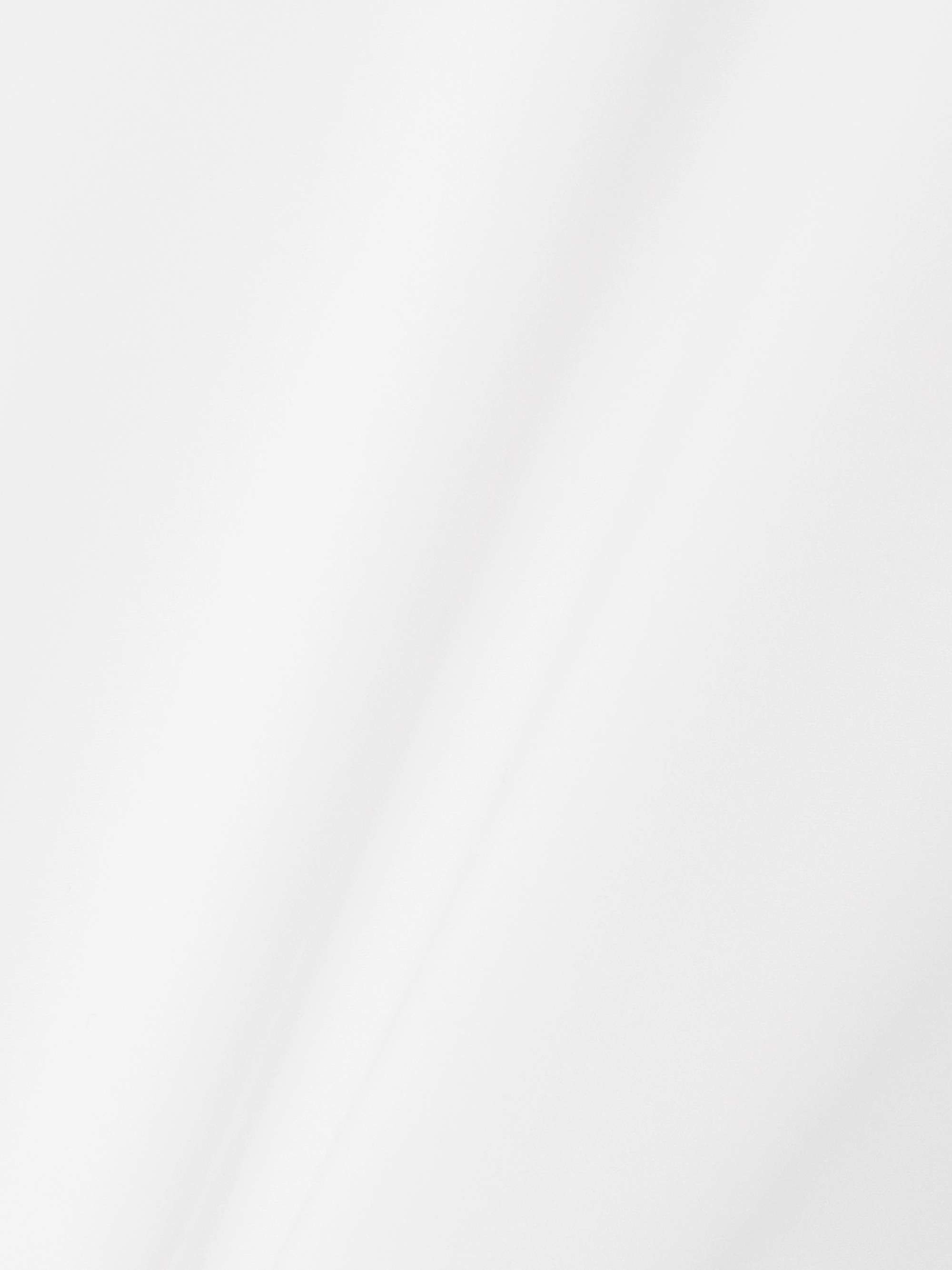 Cropped tie-front cotton-blend poplin shirt view