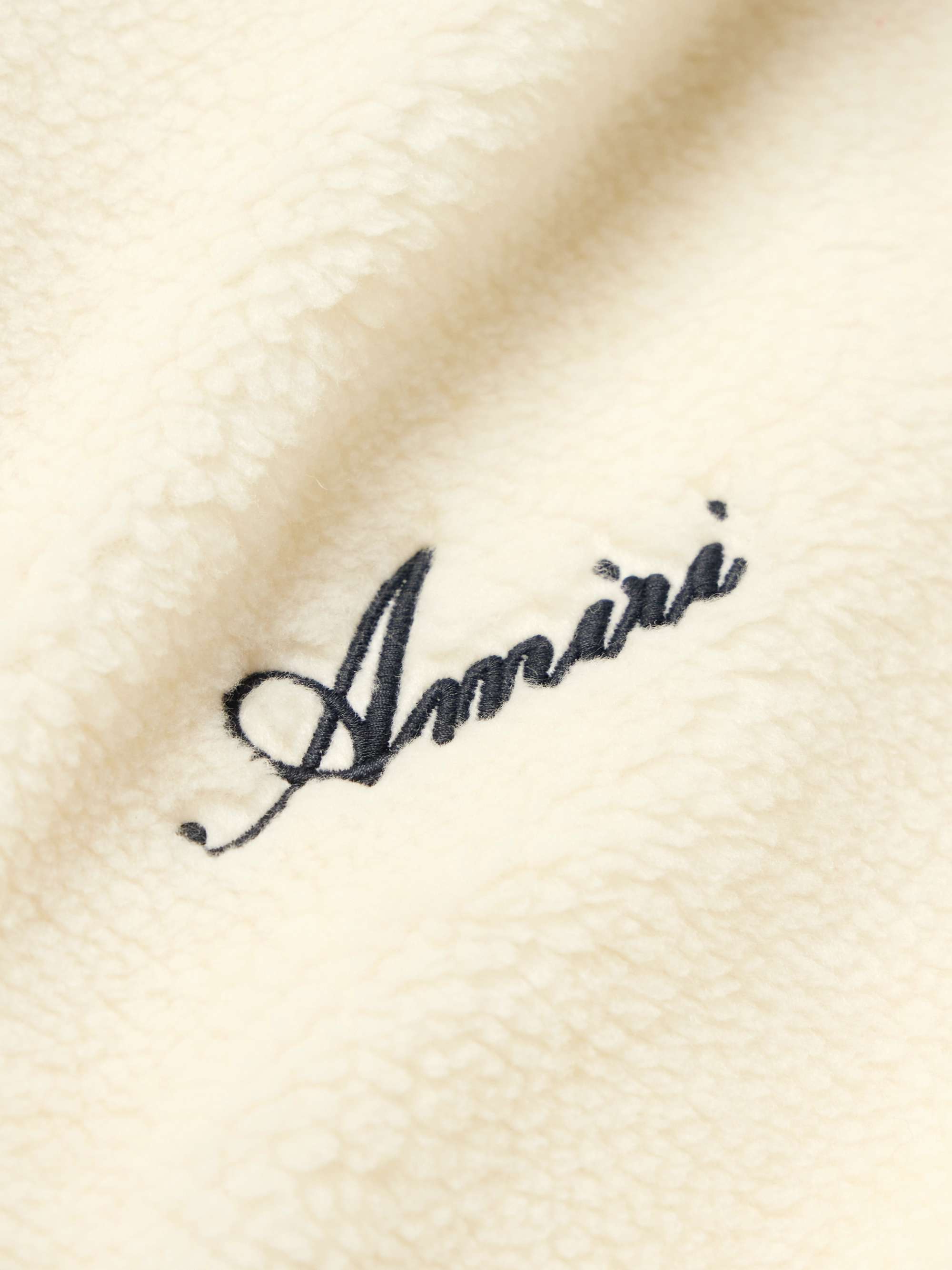 Bones Appliquéd Logo-Embroidered Fleece Jacket view