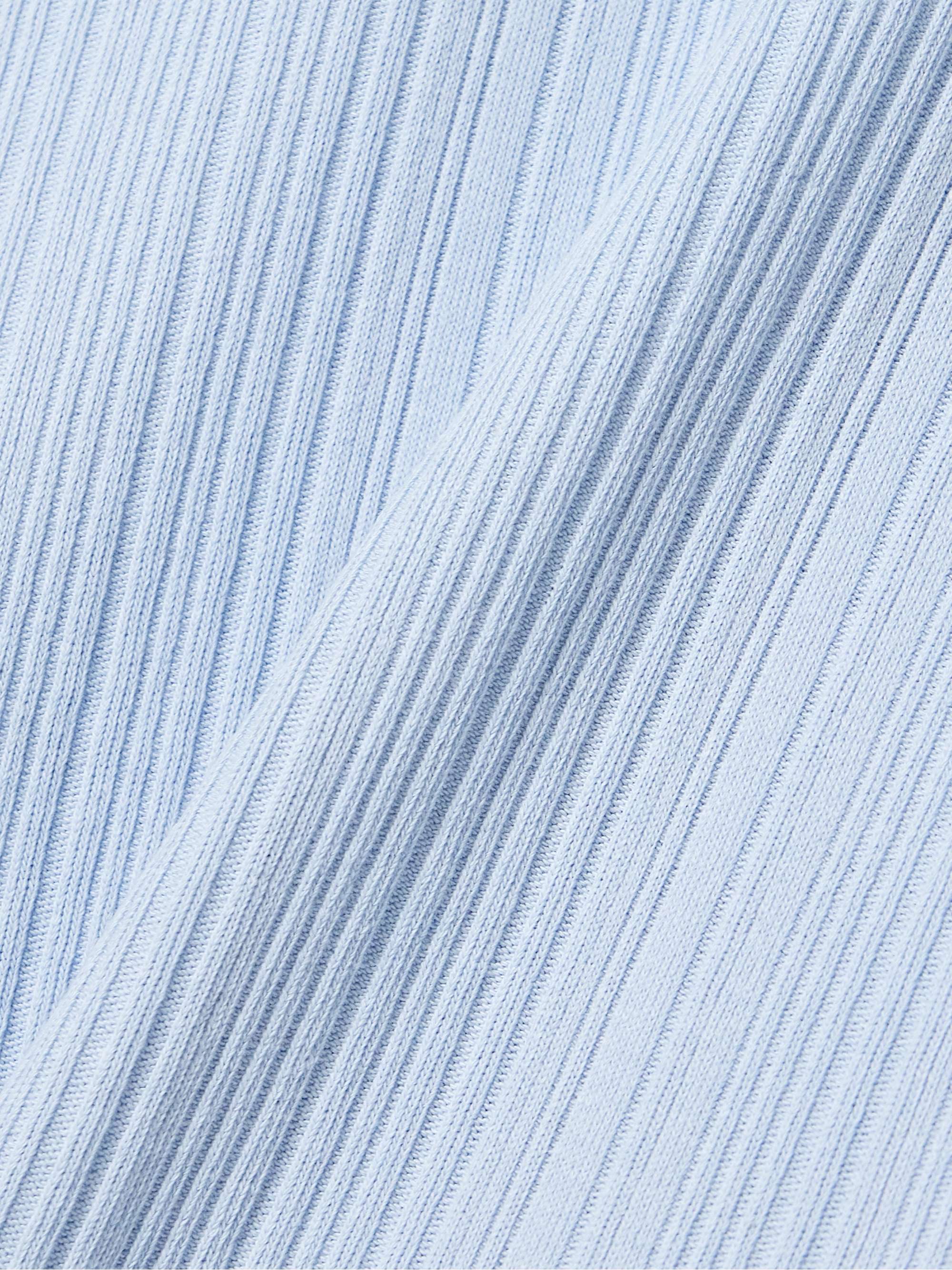 + Hanes 60s ribbed cotton-blend jersey T-shirt view