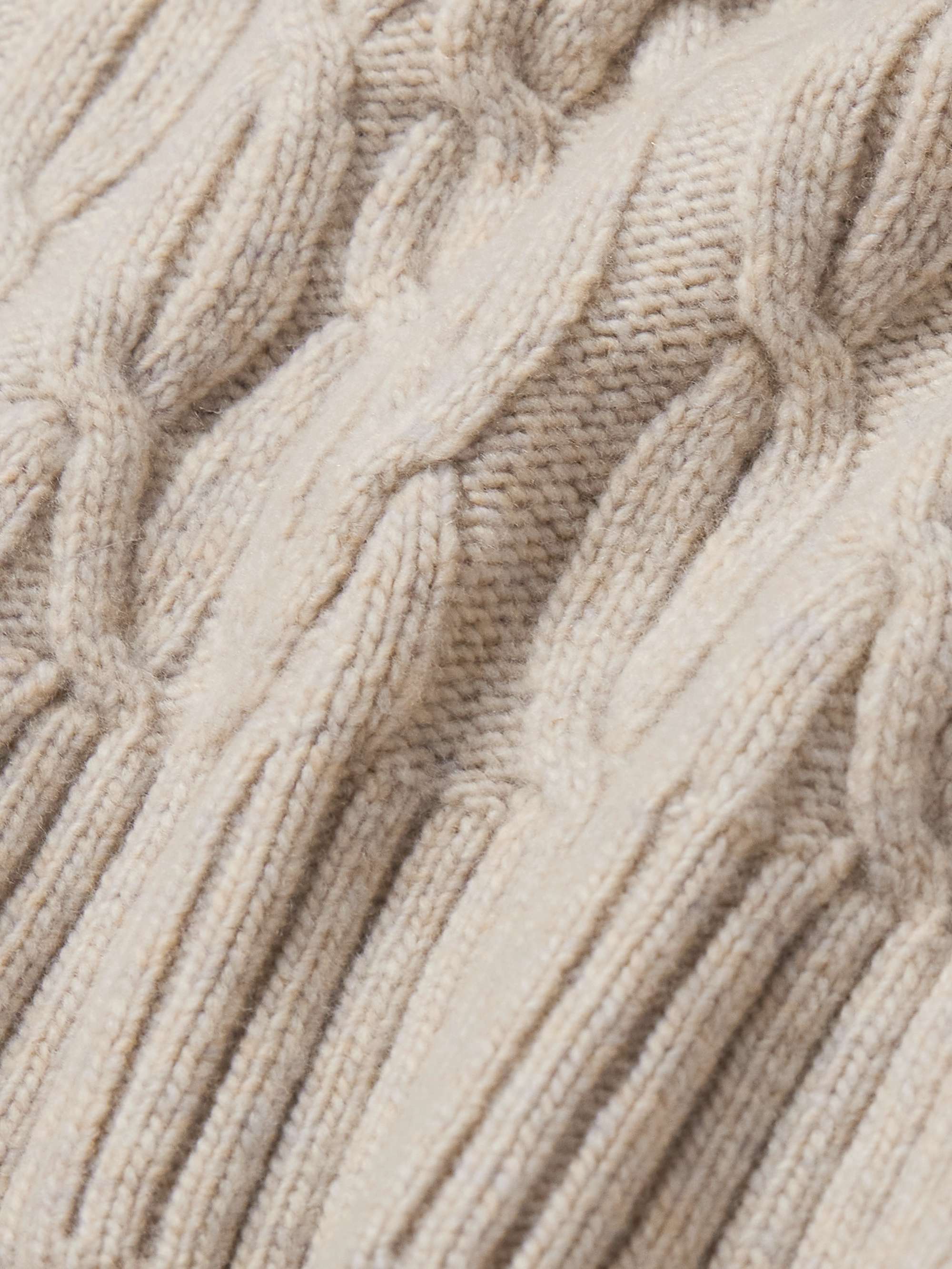 Cable-Knit Wool Rollneck Sweater view